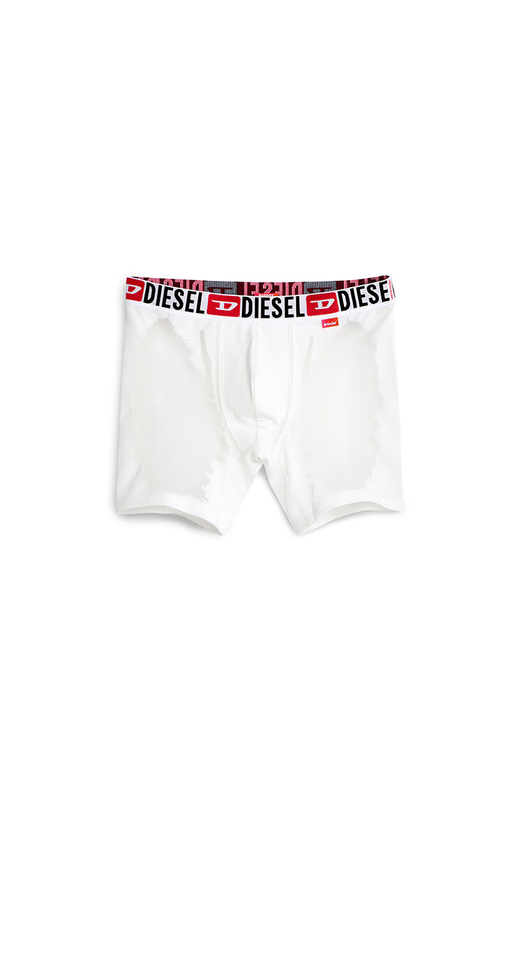 Boxer briefs with sheer devor&eacute; effect