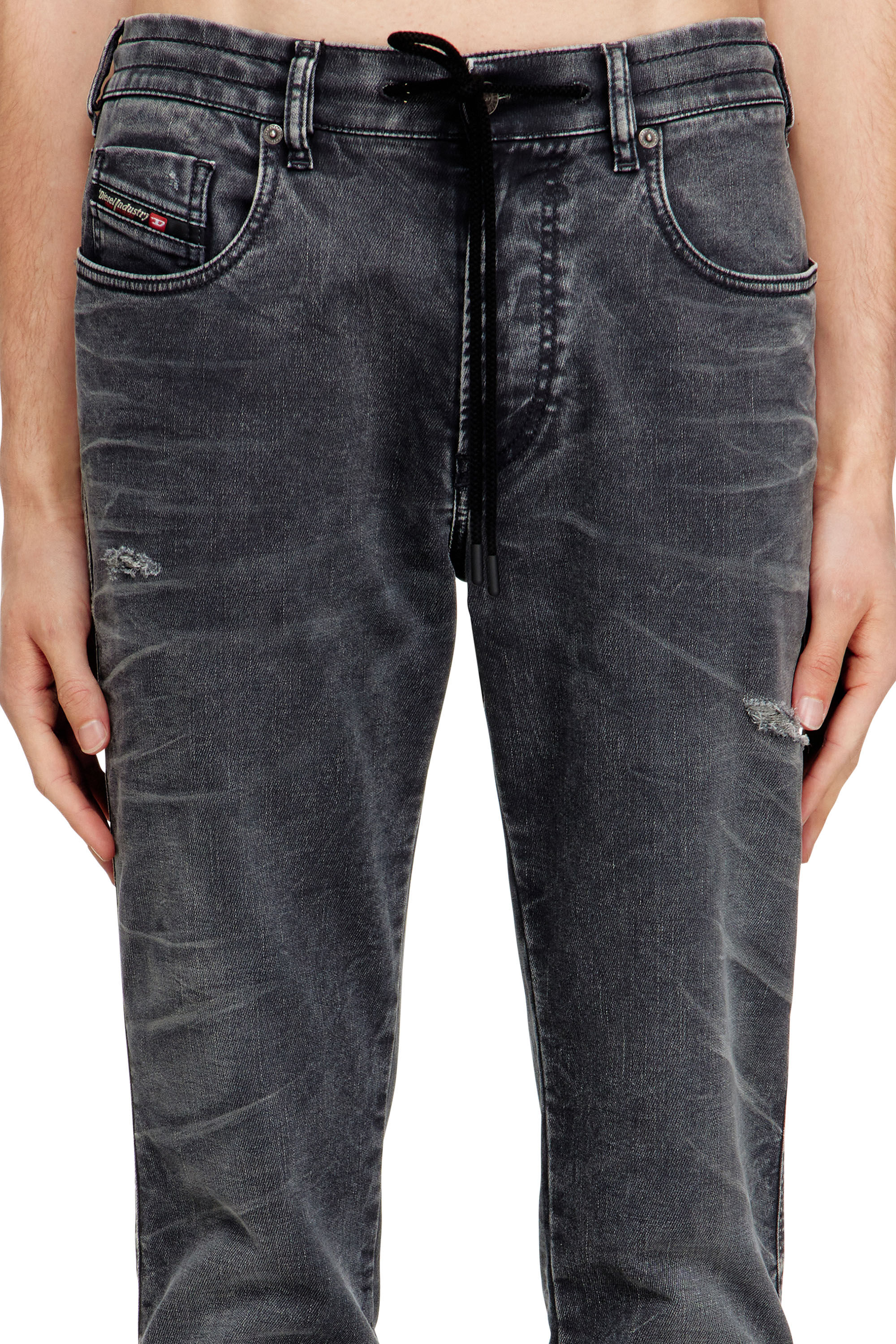 Men's Slim Jeans | Black/Dark grey | Diesel 2062 D-Strukt Joggjeans®
