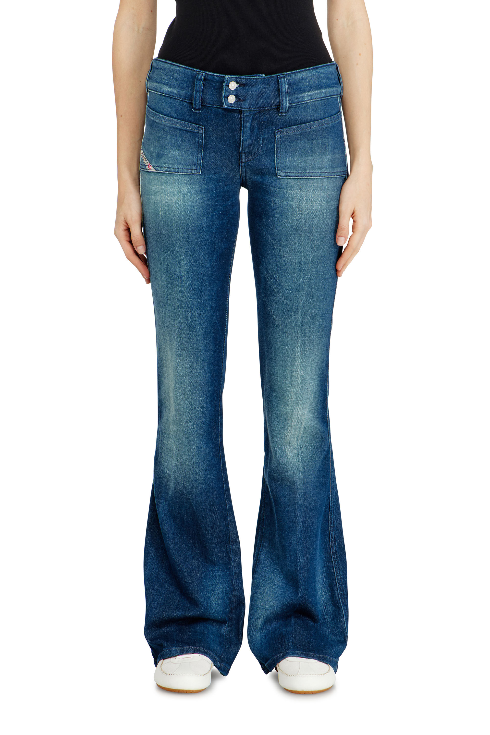 Women's Bootcut Jeans | Low Waist D-Hush | Blue | Diesel FI