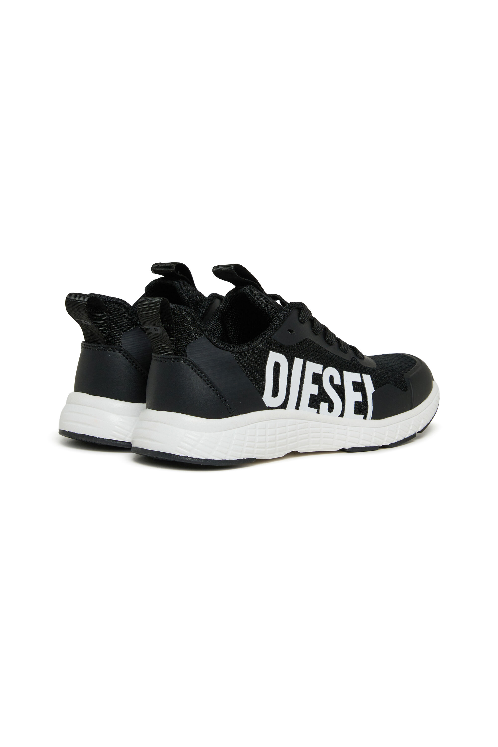 Diesel - S-RUNCOUT, Unisex's S-Runcout - Sneakers with maxi Diesel logo in Black - 3