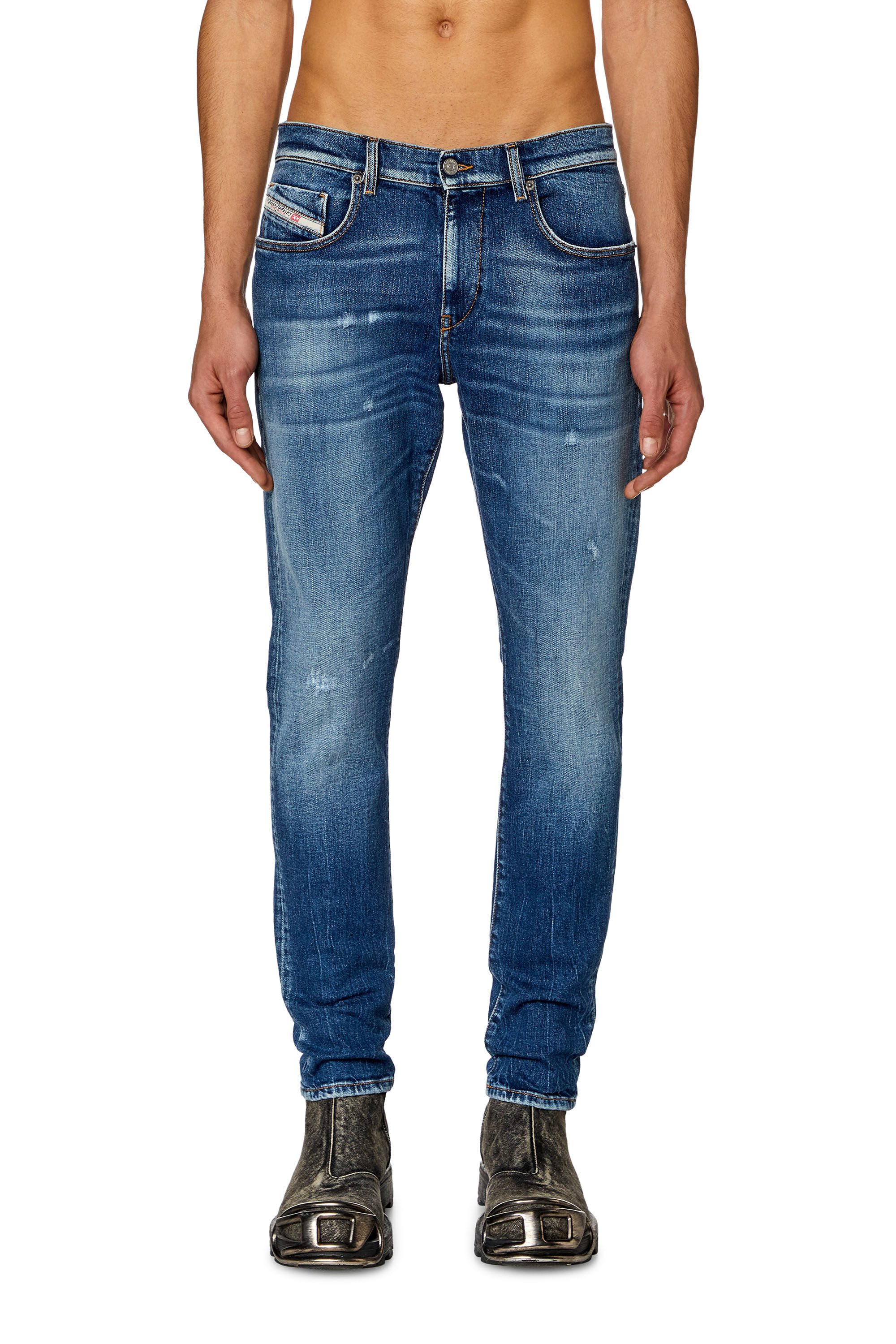Diesel - Slim Jeans 2019 D-Strukt 007T3, Medium blue - Image 3