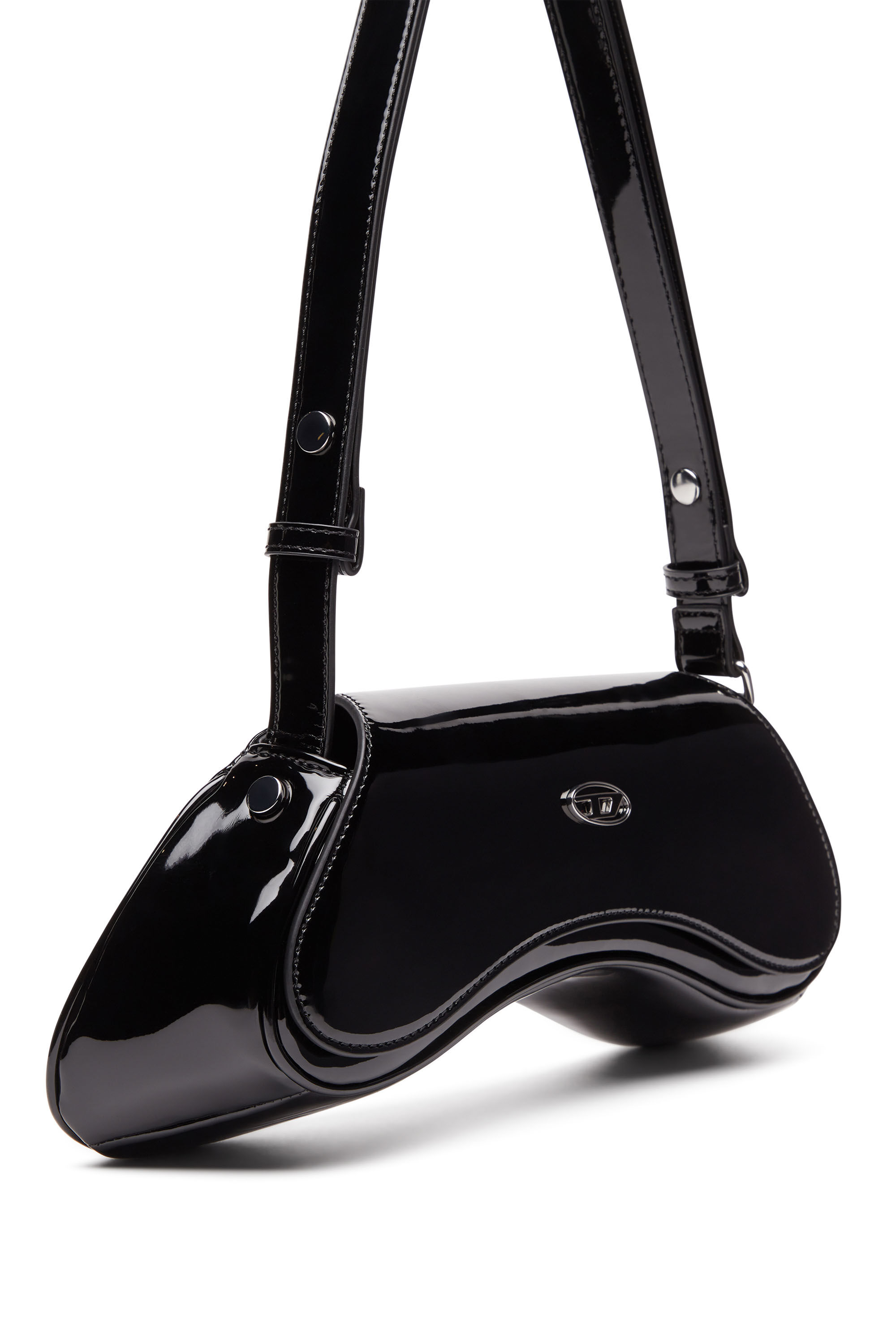 Women's Play-Glossy crossbody bag | Black | Diesel