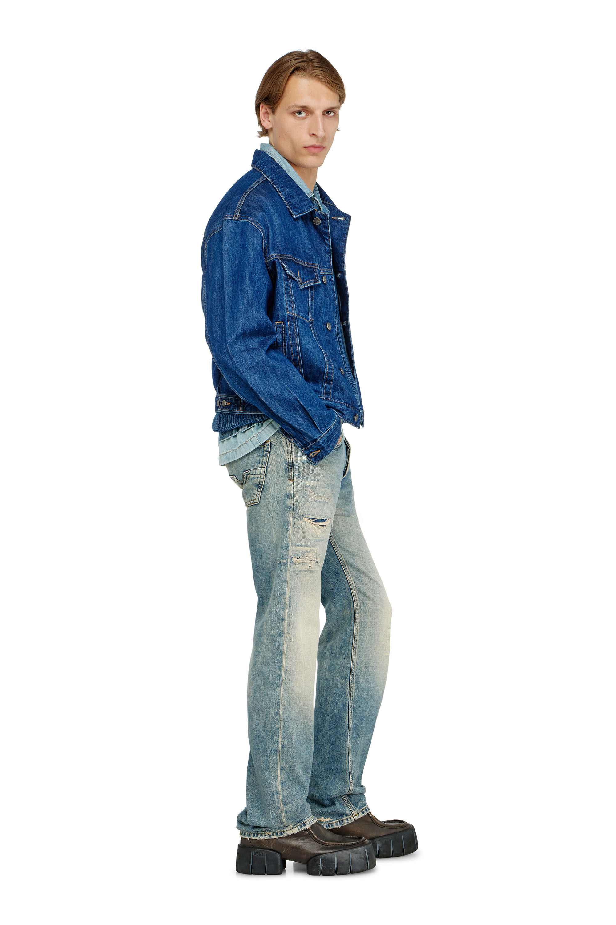 Diesel - Man's Regular Jeans 1985 Larkee 09P62, Medium blue - 2