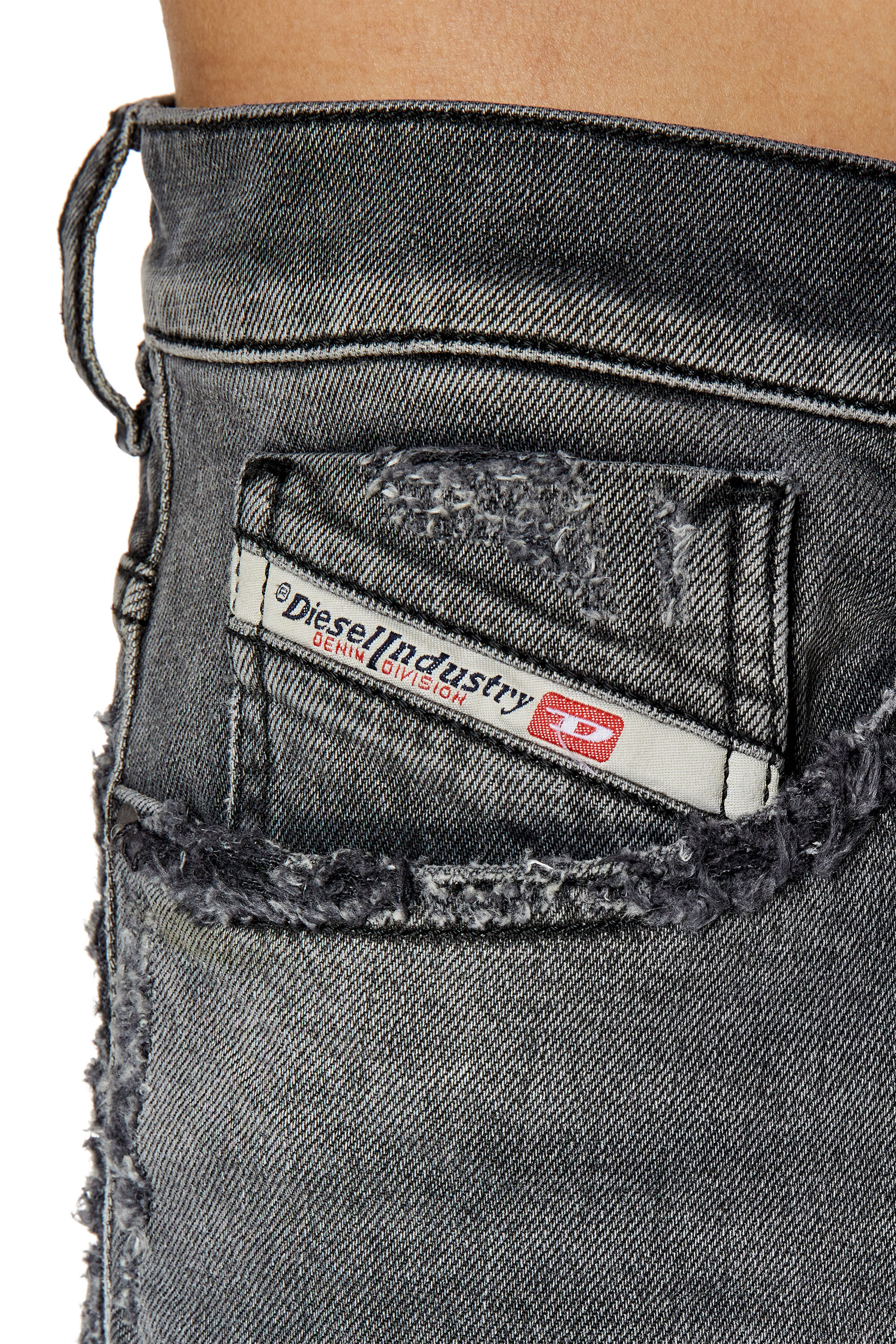 Diesel - Tapered Jeans 2005 D-Fining 09F17, Black/Dark grey - Image 5