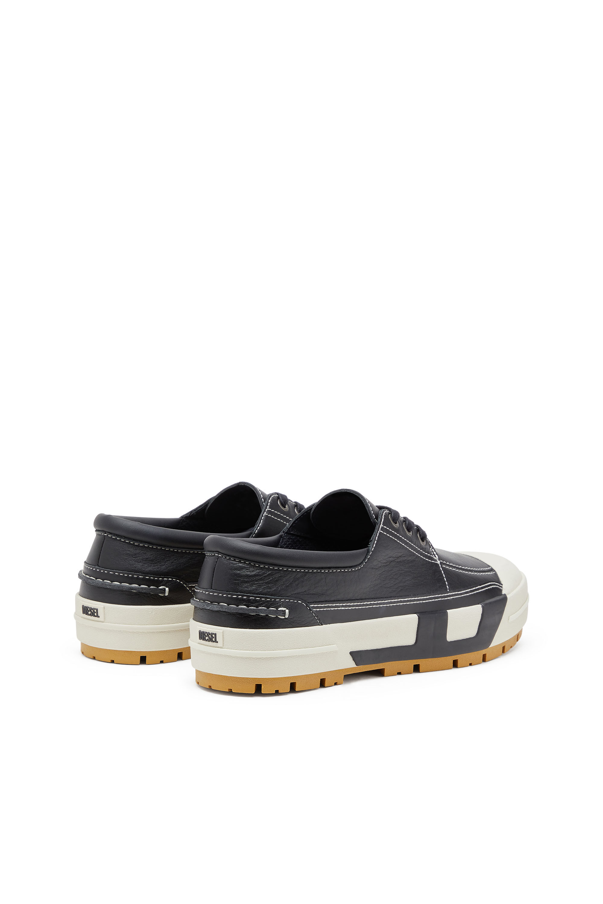 Men's S-D-Verse - Leather hybrid moccasin | Black | Diesel FI