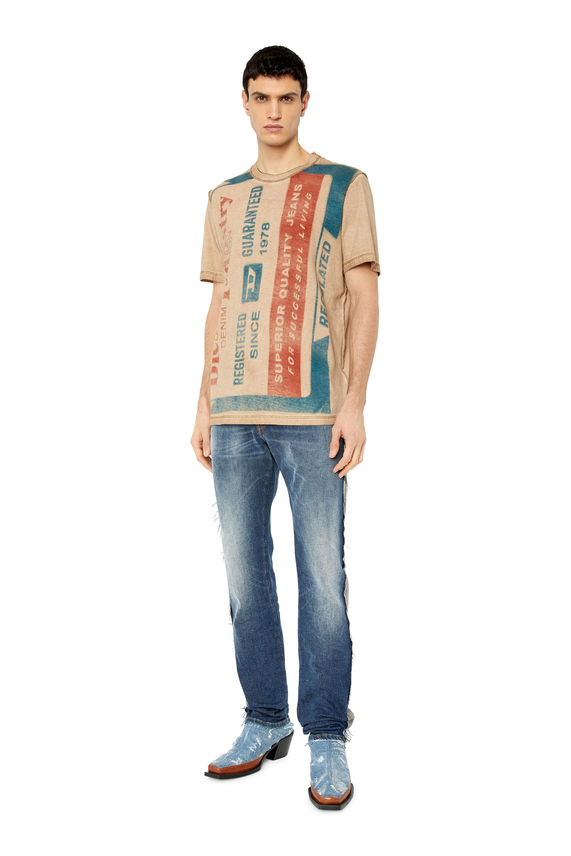 Diesel - 1995 D-Sark 09F39 Straight Jeans, Dark Blue - Image 1