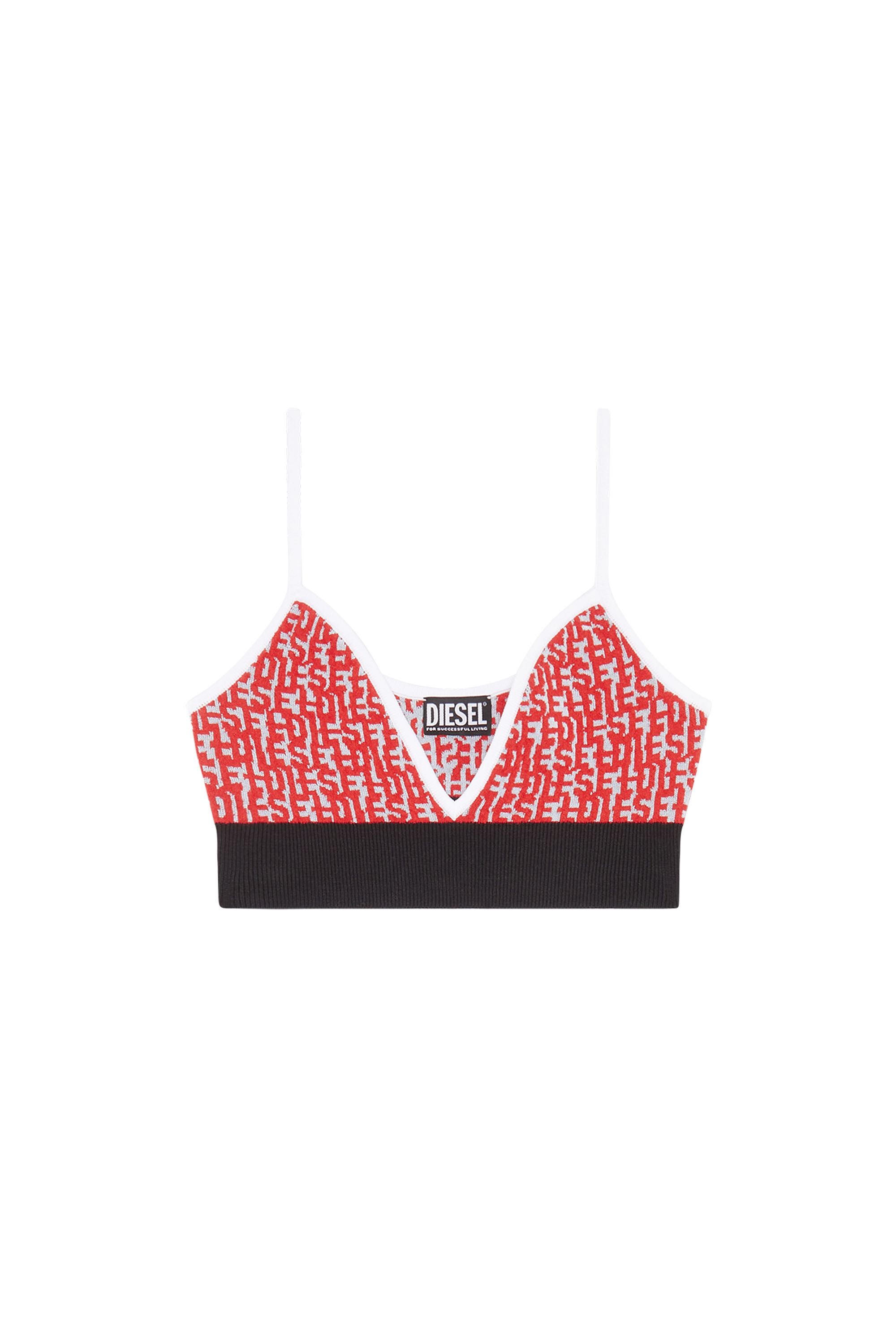 Diesel - M-ATHILDE-TOP, Black/Red - Image 2
