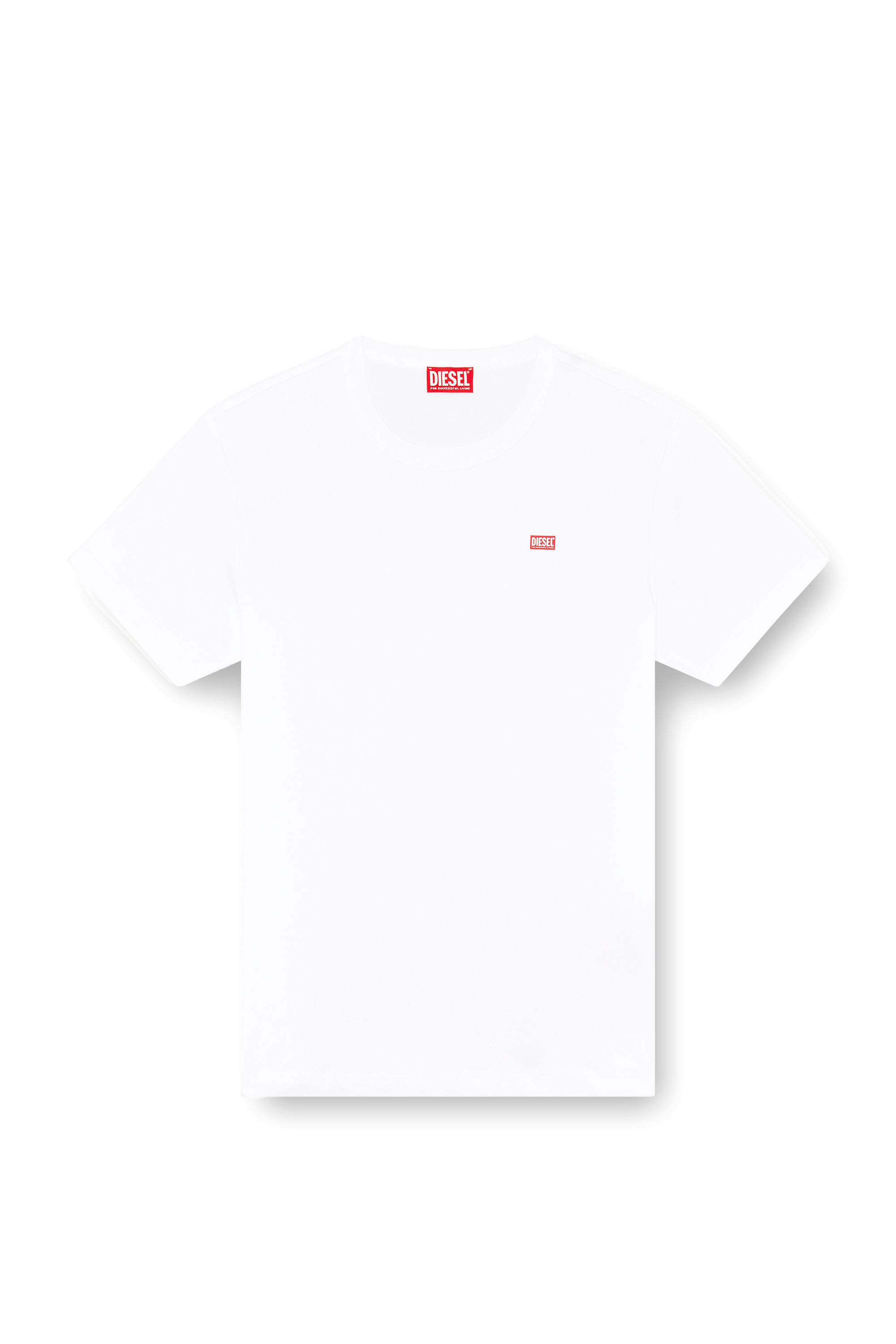 Diesel - T-MIEGOR-K77, Man's T-shirt in mercerised cotton in White - 2