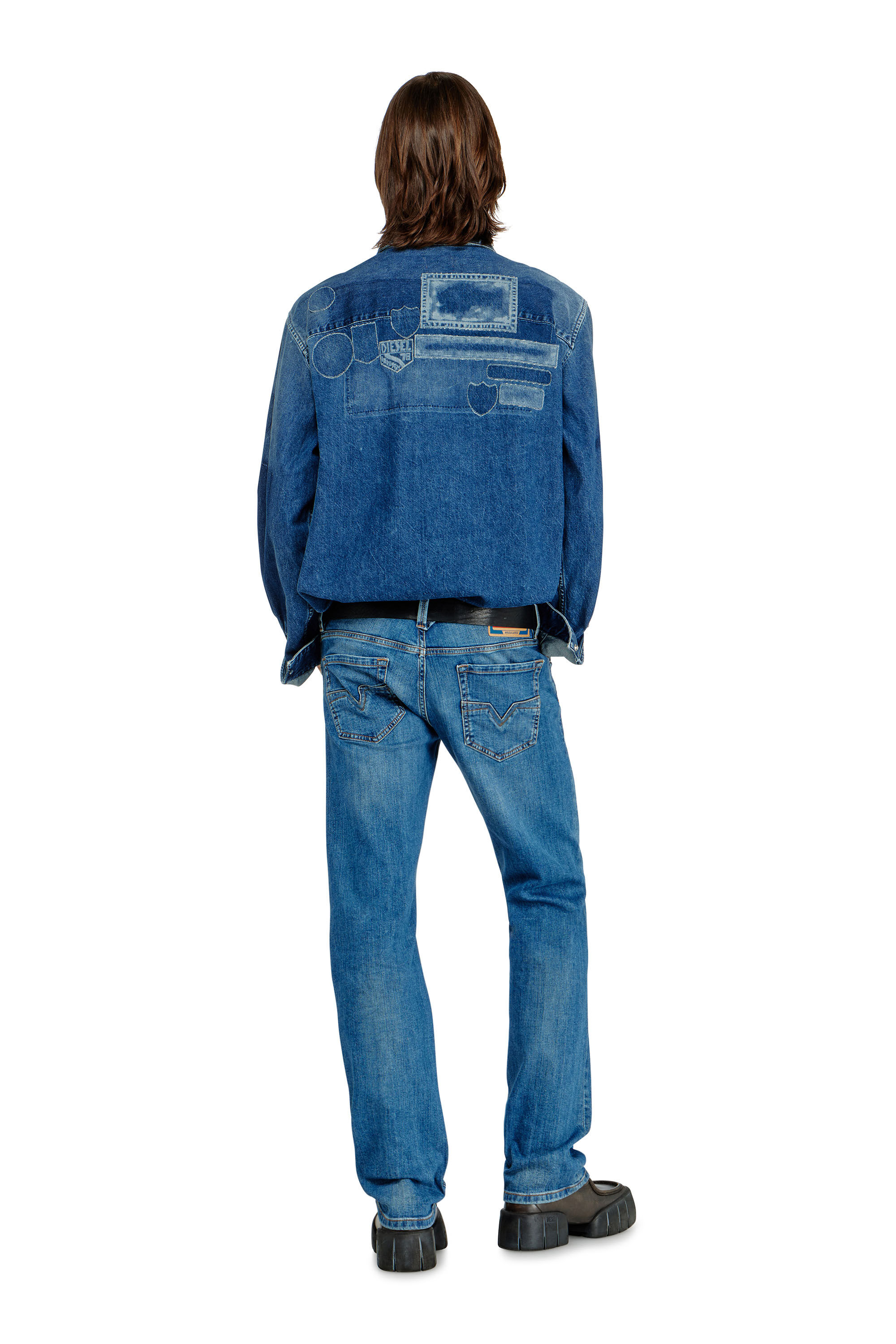 パンツ 00s DIESEL LARKEE Straight Denim archive Men's Regular Jeans | Light Blue | Diesel 1985 Larkee