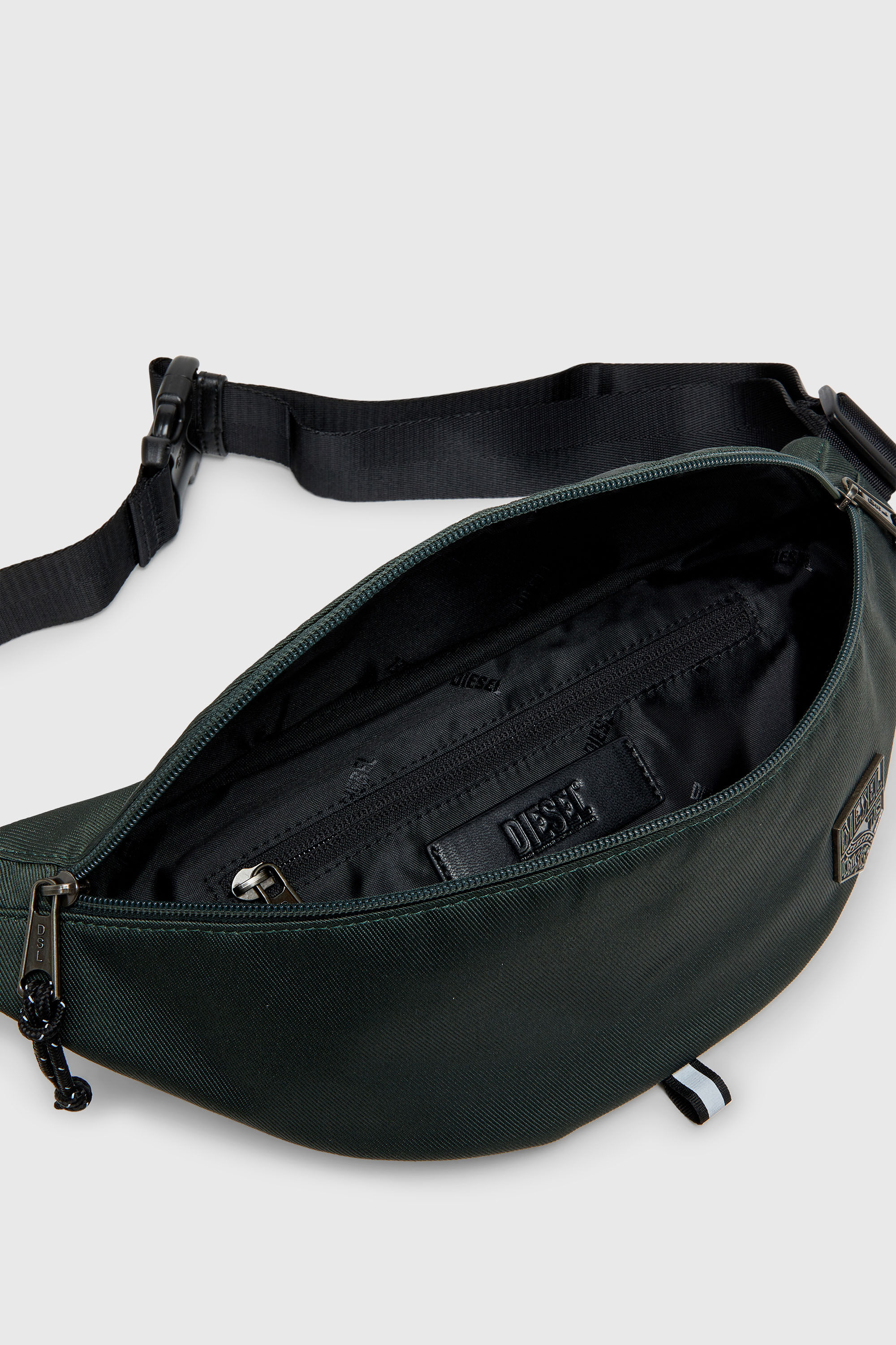 Diesel - D-PACK BELTBAG X, Unisex's D-Pack - Belt bag in nylon with emblem logo in Dark Green - 3