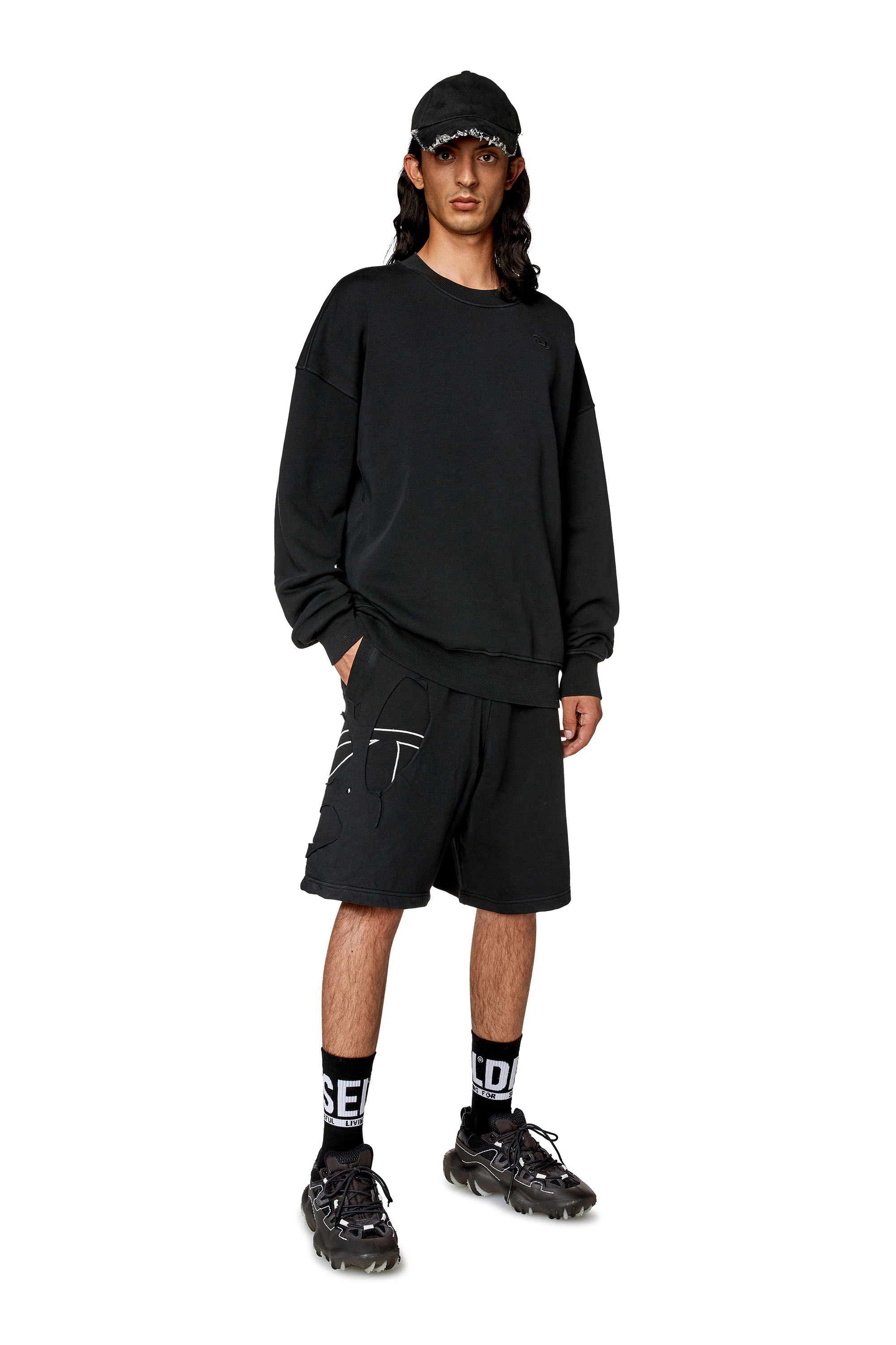 Diesel - P-CROWSTRAPOVAL, Black - Image 1