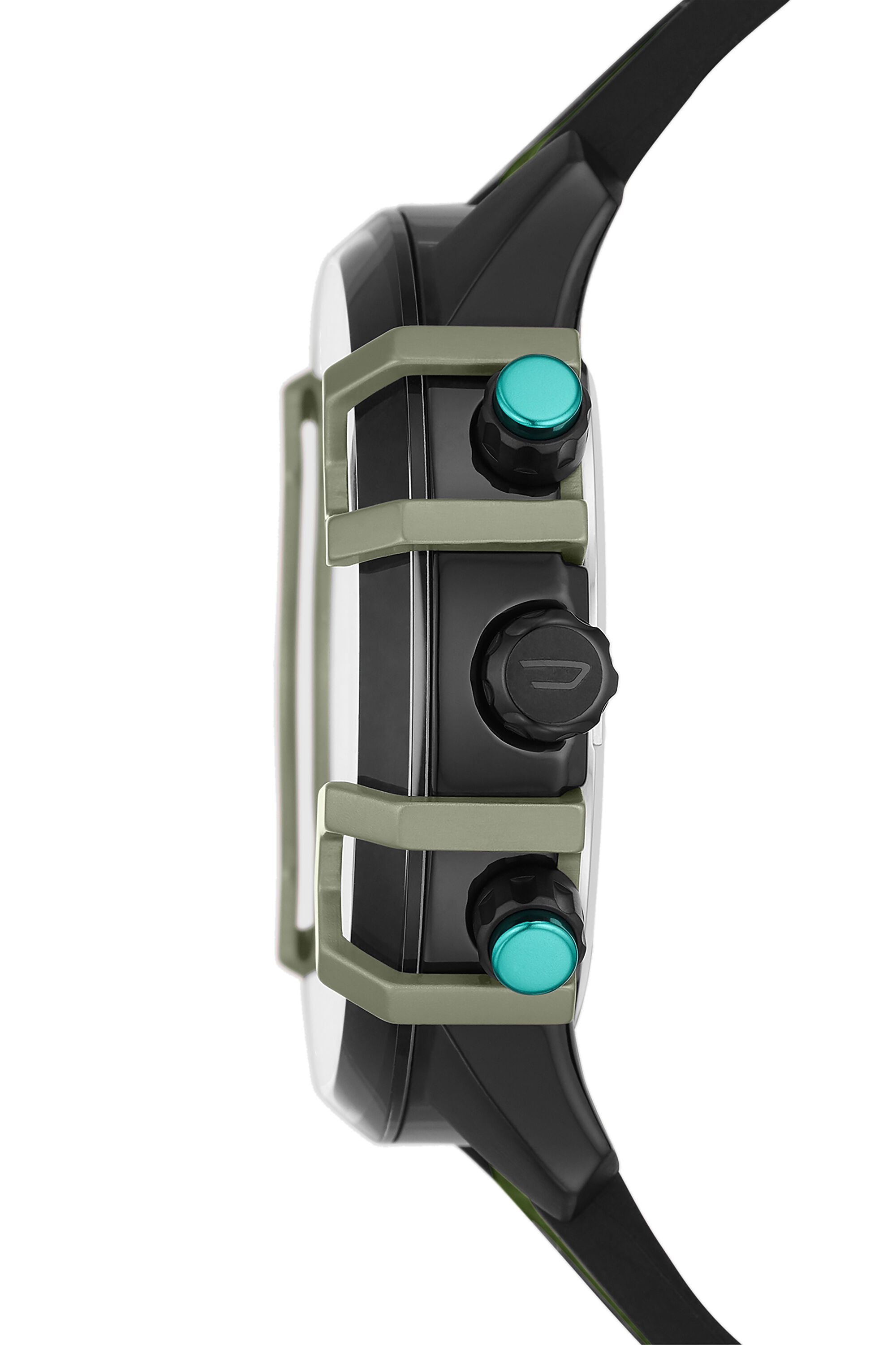 DZ4563 Man: Griffed chronograph green canvas watch | Diesel