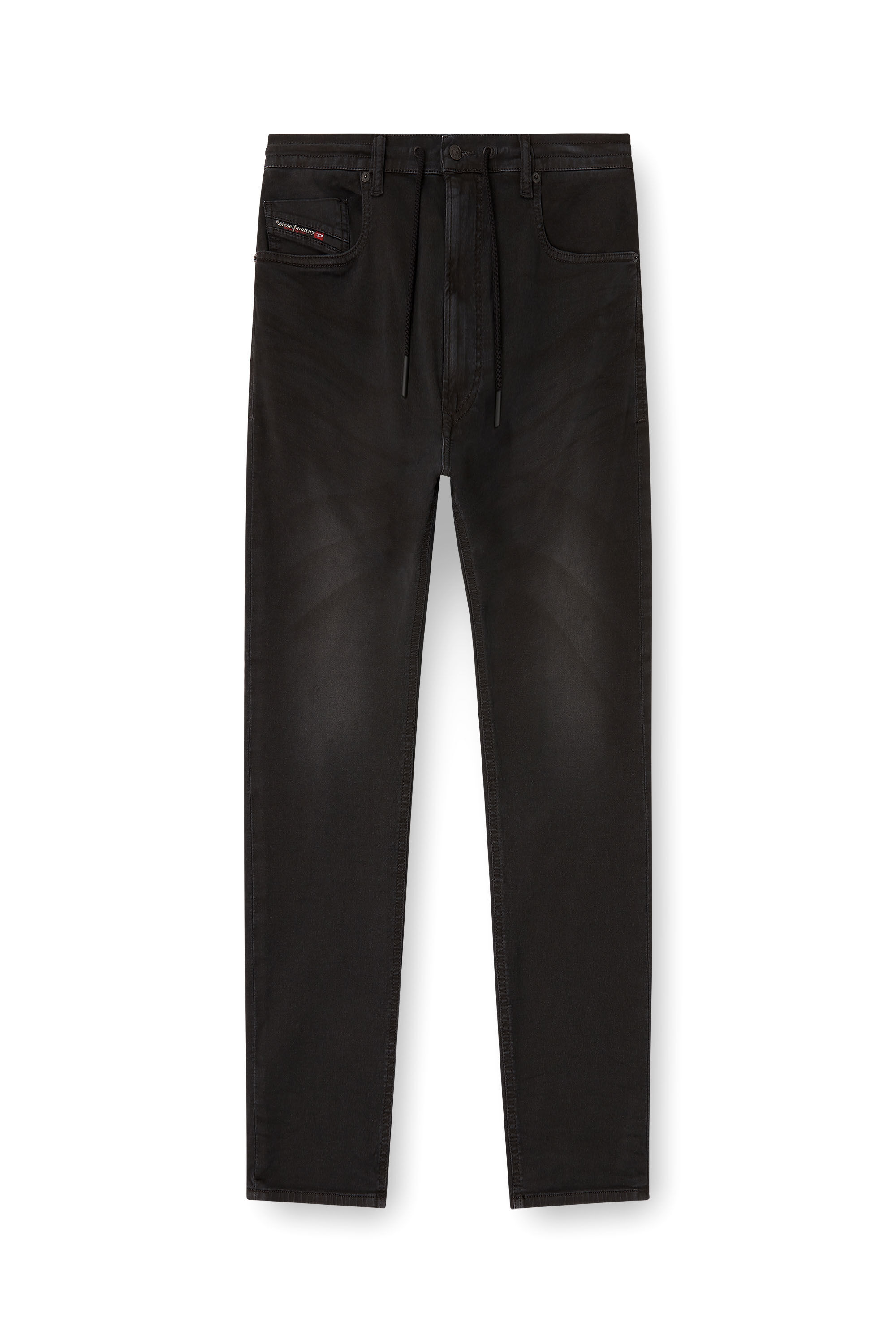 Men's Regular Jeans | Black | Diesel 2032 D-Krooley Joggjeans®
