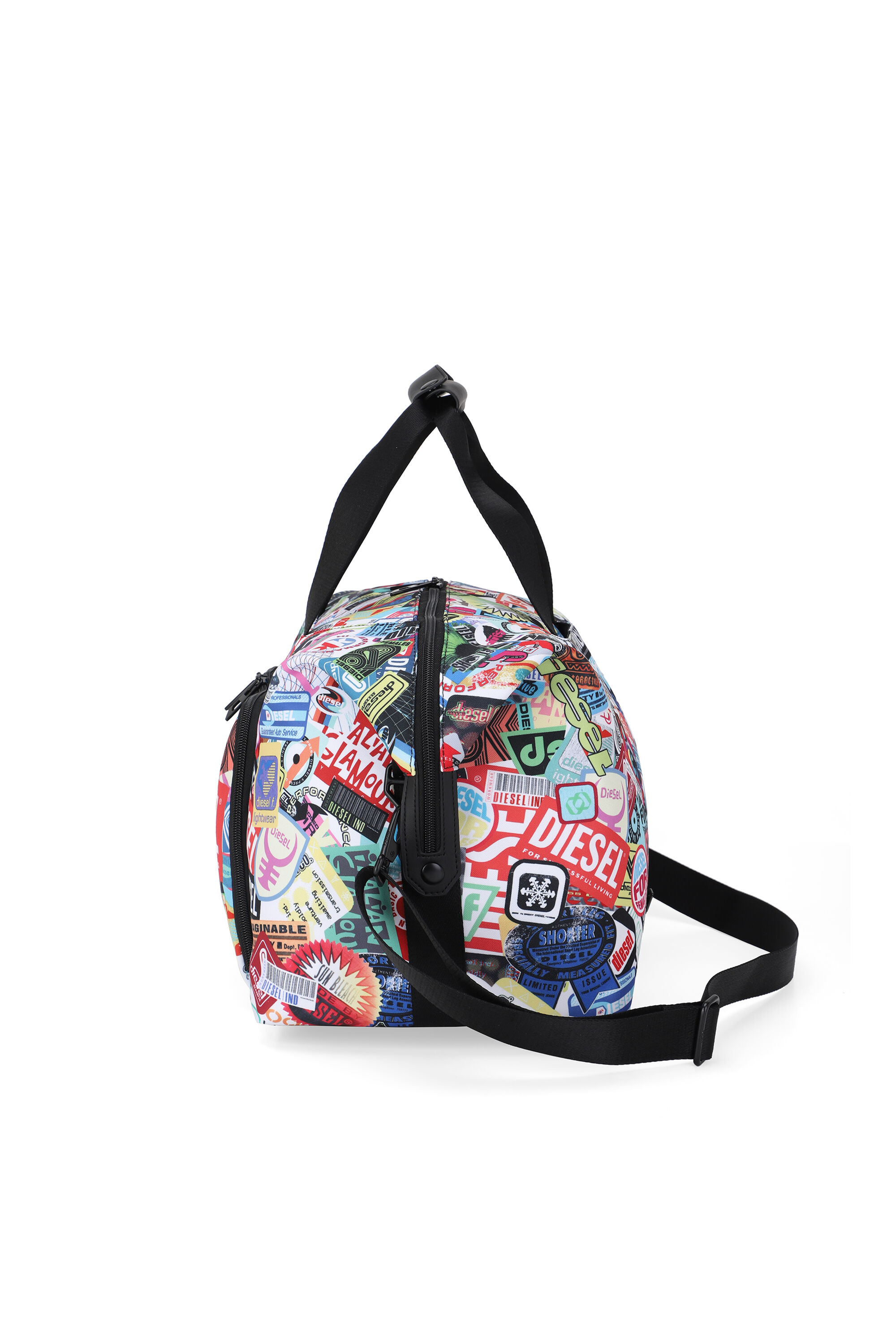 Diesel - DIESEL PC PRINTED DUFFLE-STICKERS- DSB00, Unisex's Pratical duffle bag with stickers in Multicolor - 4