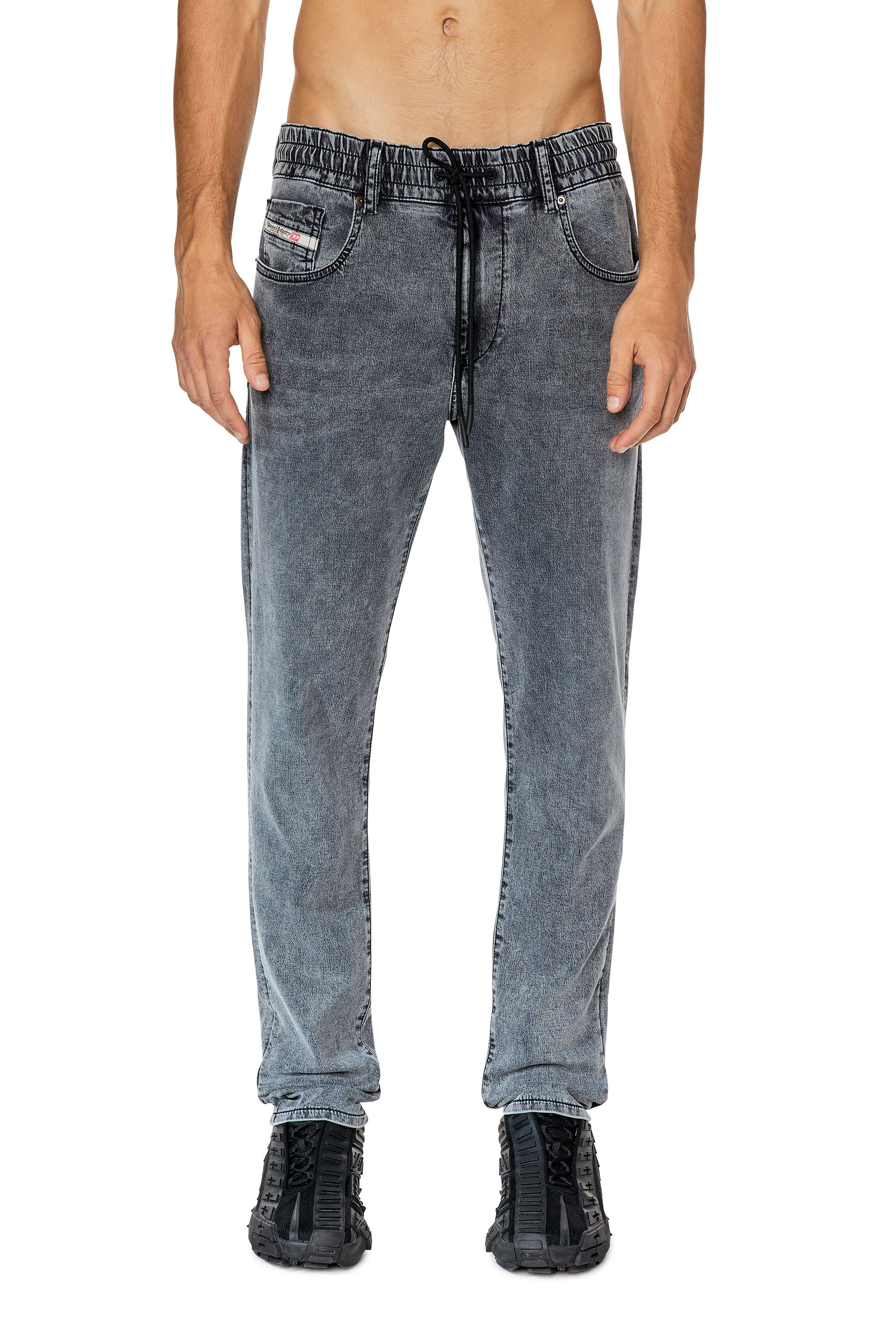 Diesel - D-Strukt JoggJeans® 068DW Slim, Light Grey - Image 3