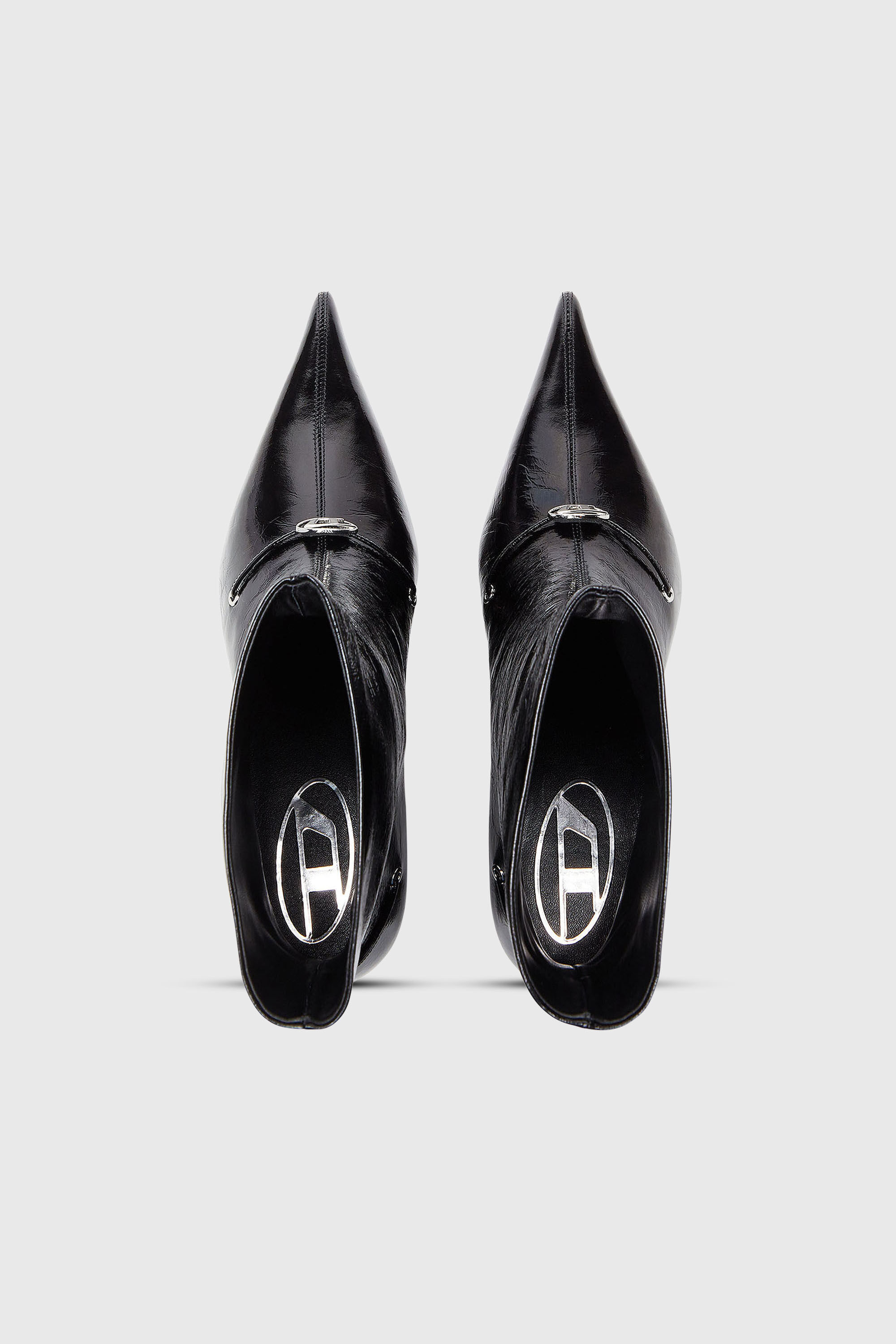 Diesel - D-JEWELS  40 TUBE, Woman's D-Jewels - Ankle boots in naplak leather in Black - 5