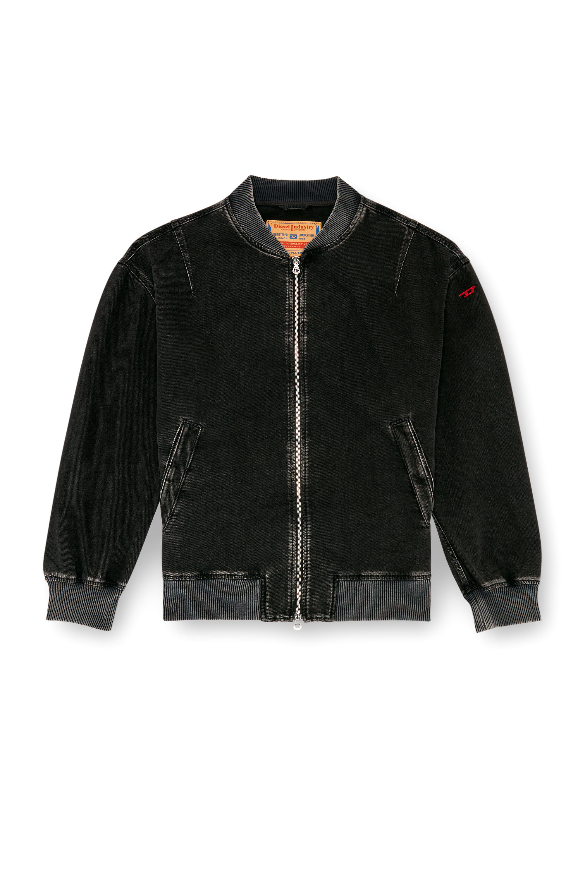ジャケット・アウター DIESEL archive bomber jacket Men's Bomber jacket in clean-wash denim | Black | Diesel