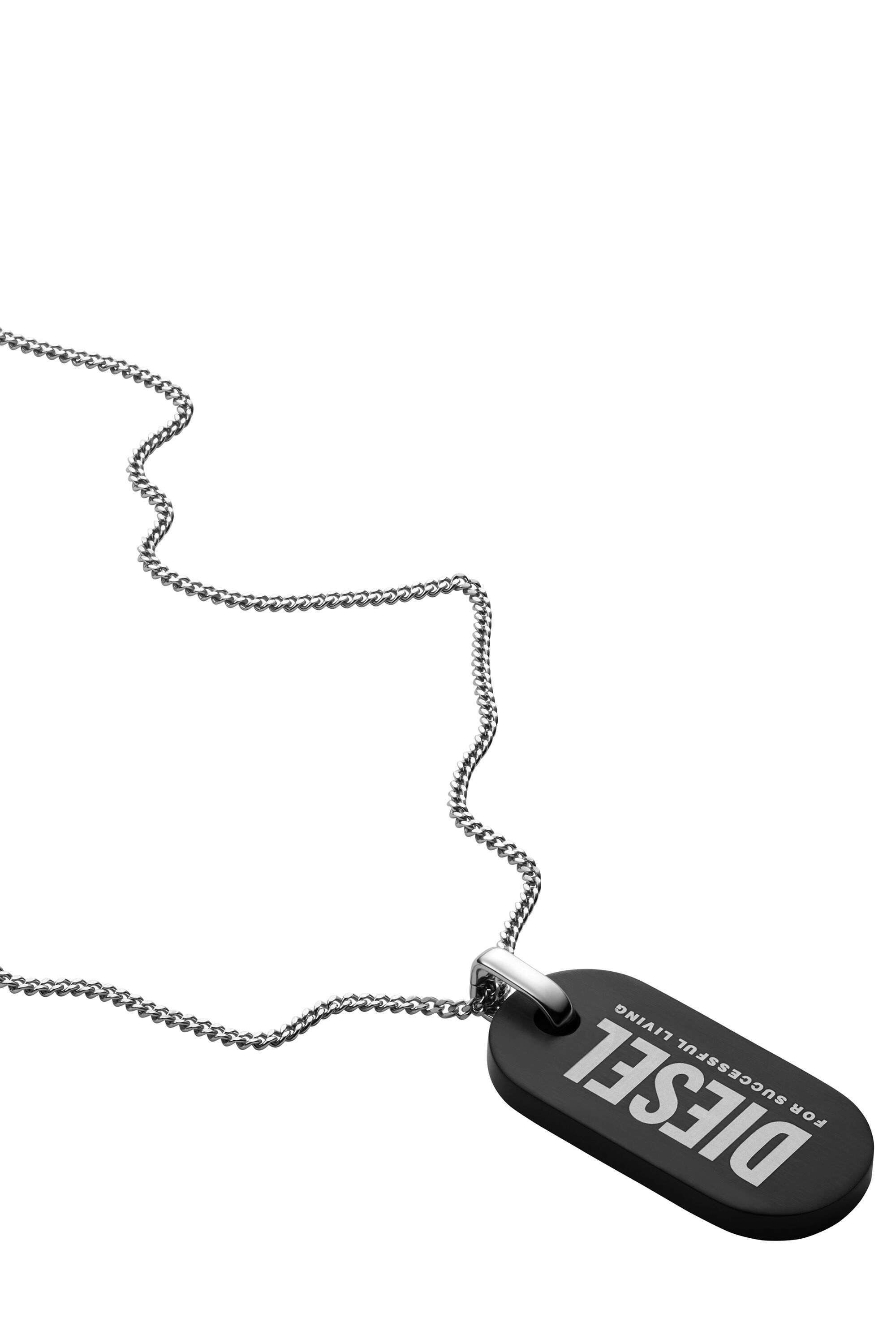 Diesel dog tag necklace sale