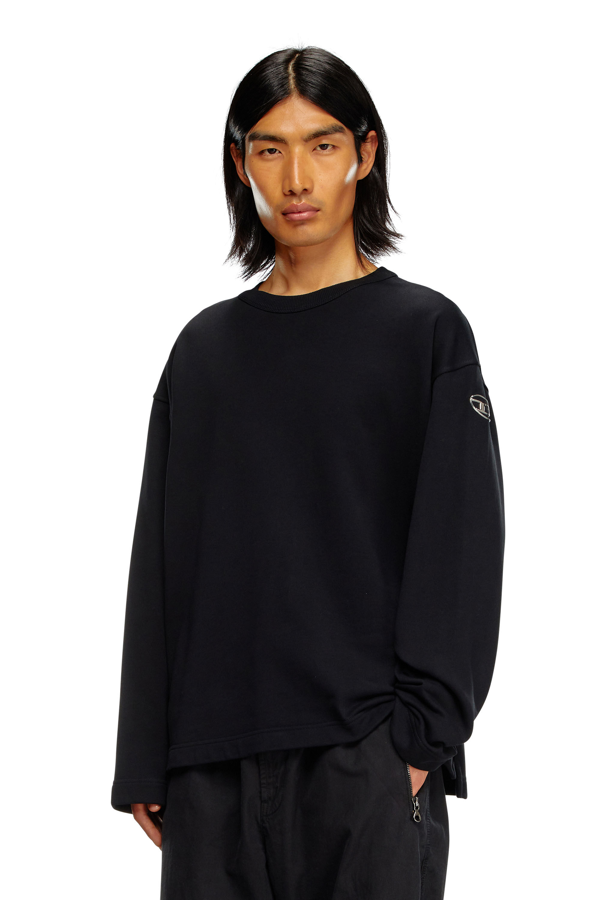 トップス DIESEL S-Macsis-Od Black Sweatshirt S-MACSIS-OD Diesel - Vitkac AS