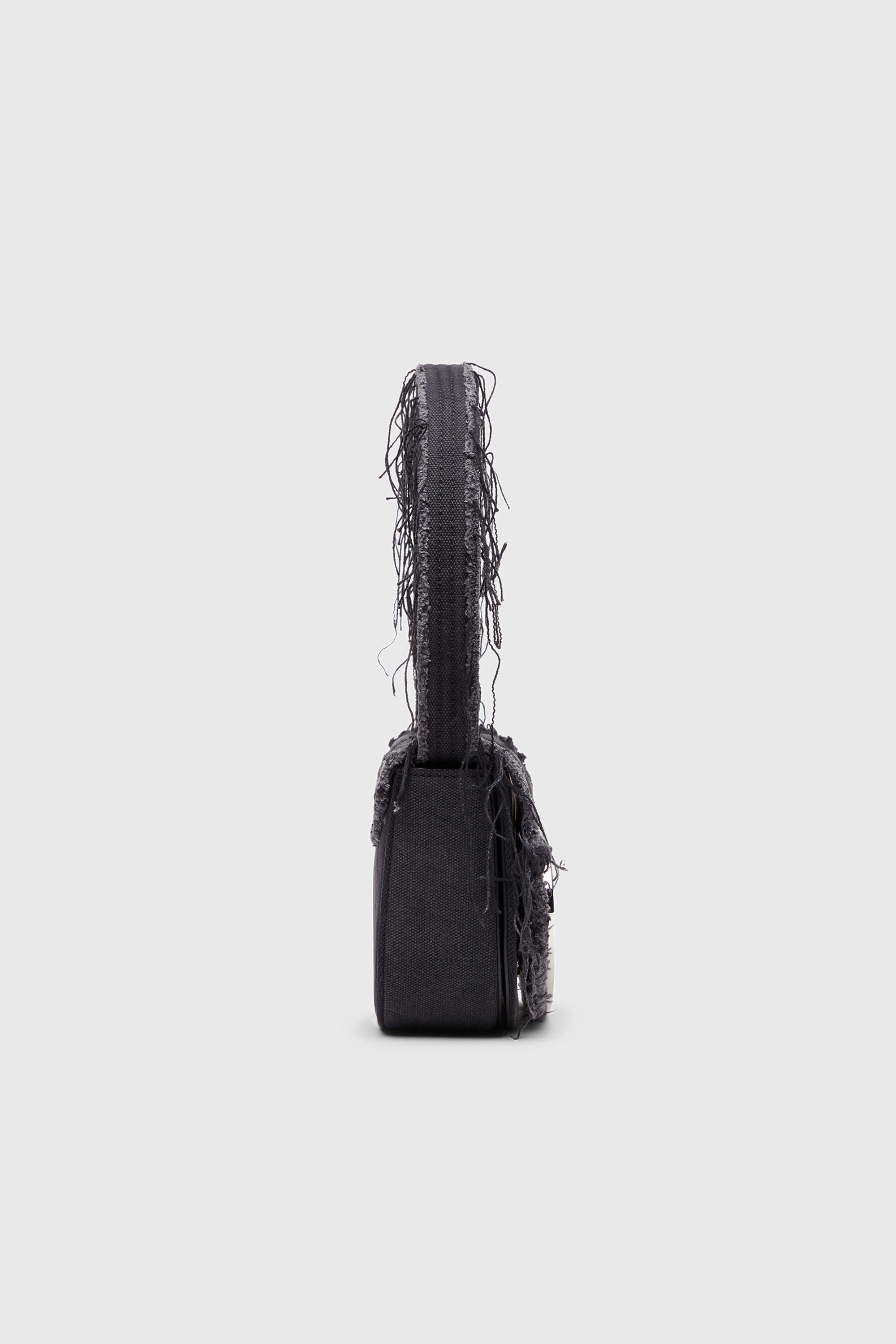 Women's 1DR-Iconic shoulder bag in canvas and leather | Black