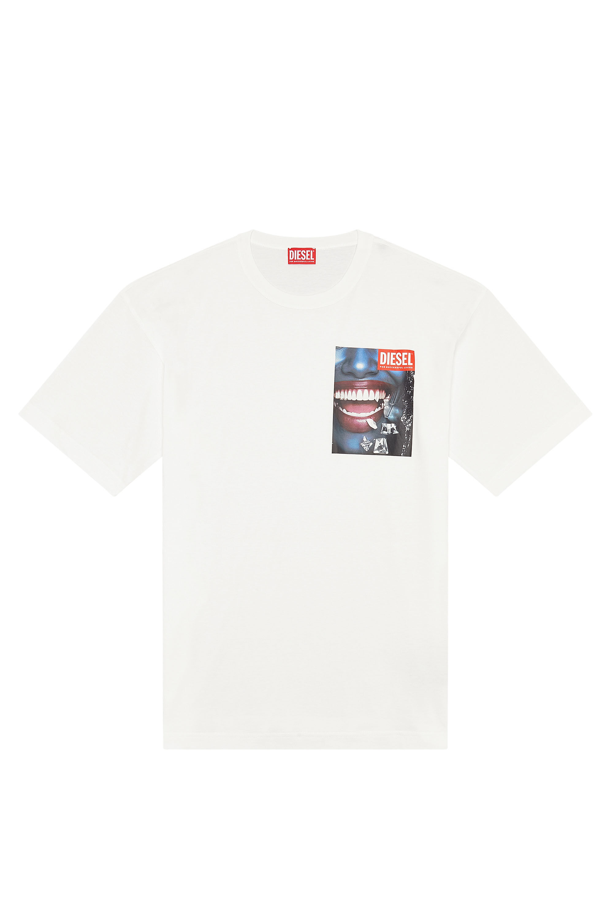 Diesel - T-NABEL-FACE, White - Image 2