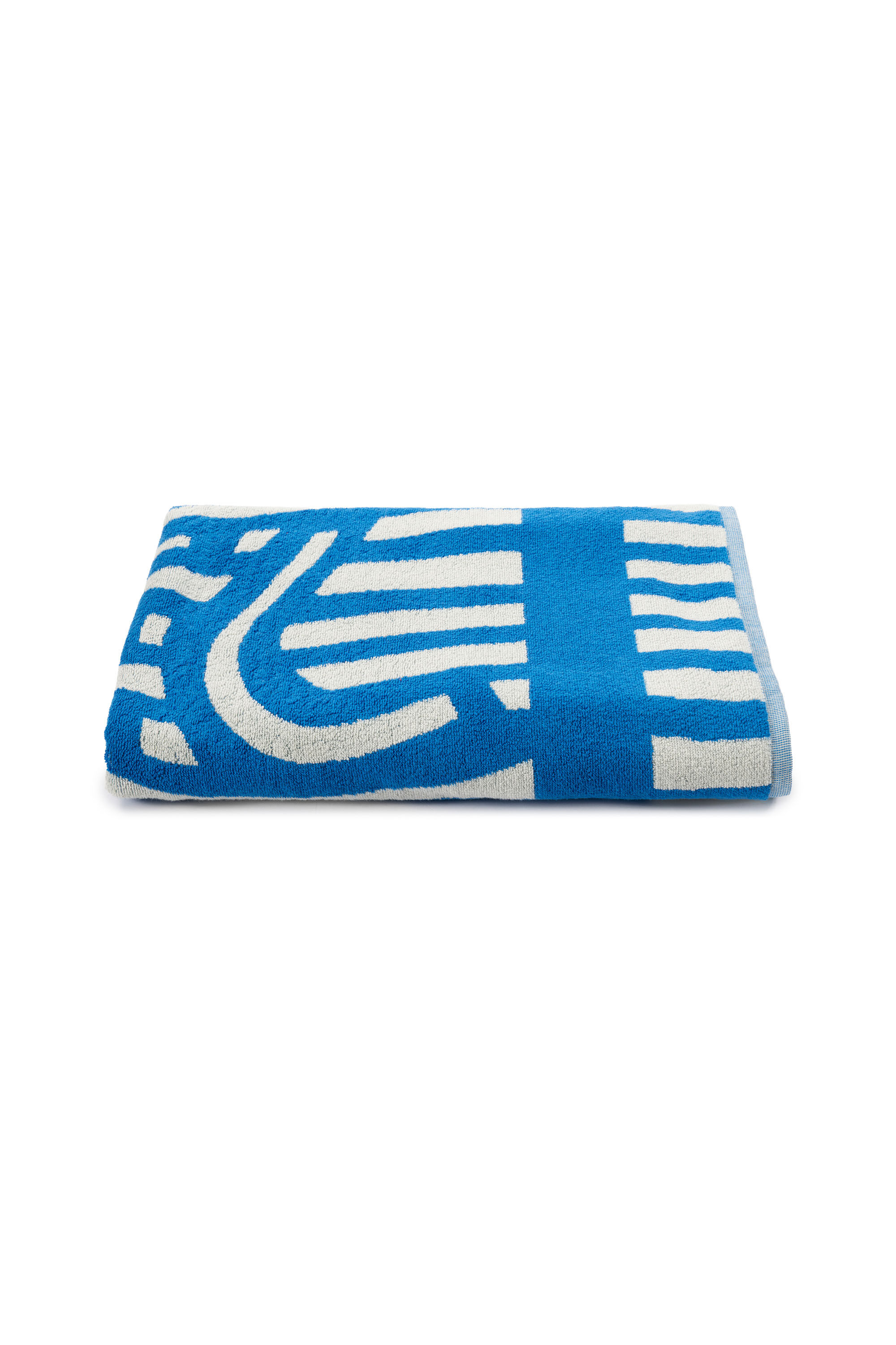 Diesel - 1018164 STRIPES GREY/BLUE TOWEL, Unisex's Terry towel 100x180 cm in Blue - 5