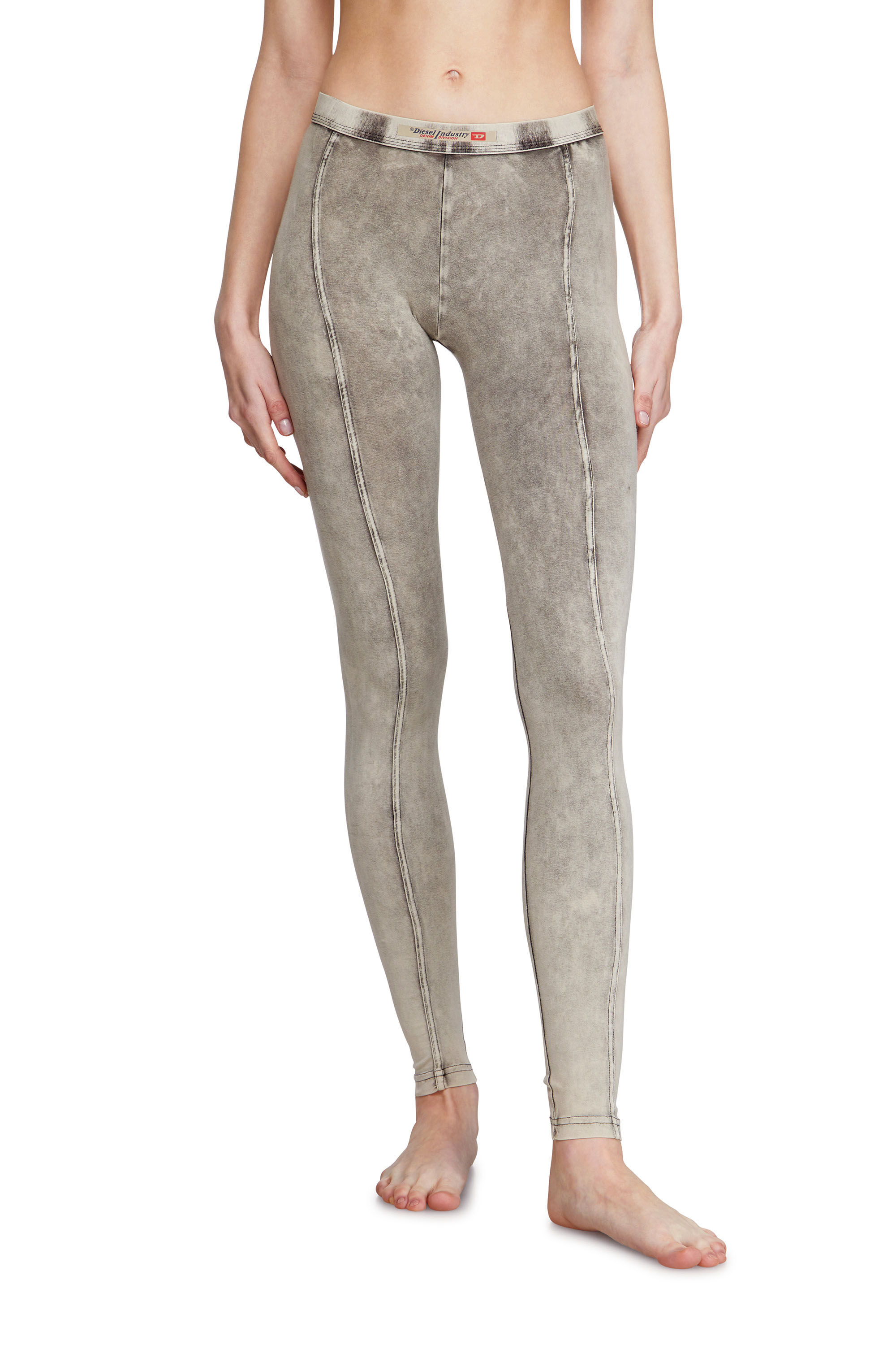 Diesel - ATHENA-DNM, Woman's Jeggings in denim-effect jersey in Grey - 3
