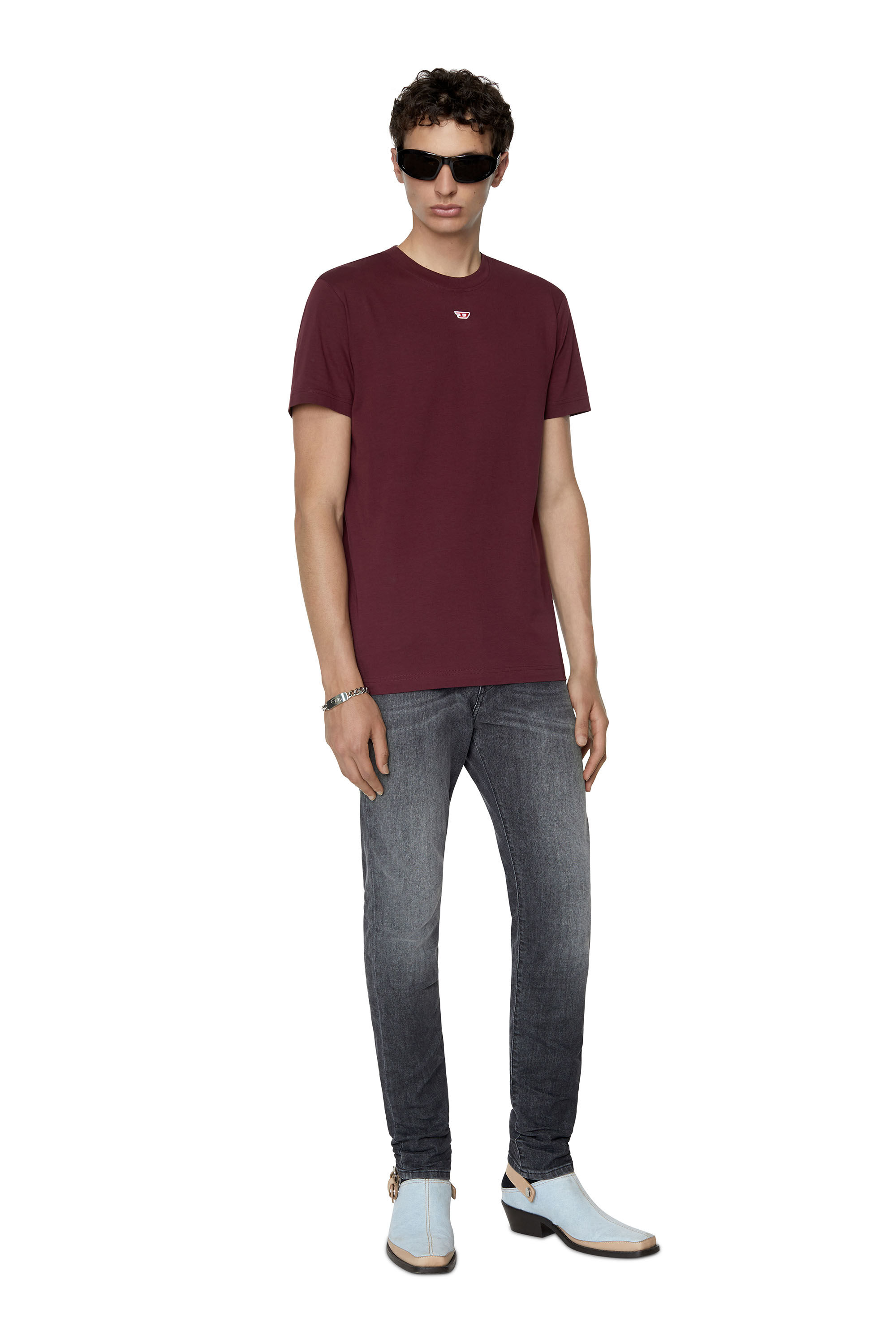 Diesel - D-Strukt JoggJeans® 09D52 Slim, Black/Dark grey - Image 1