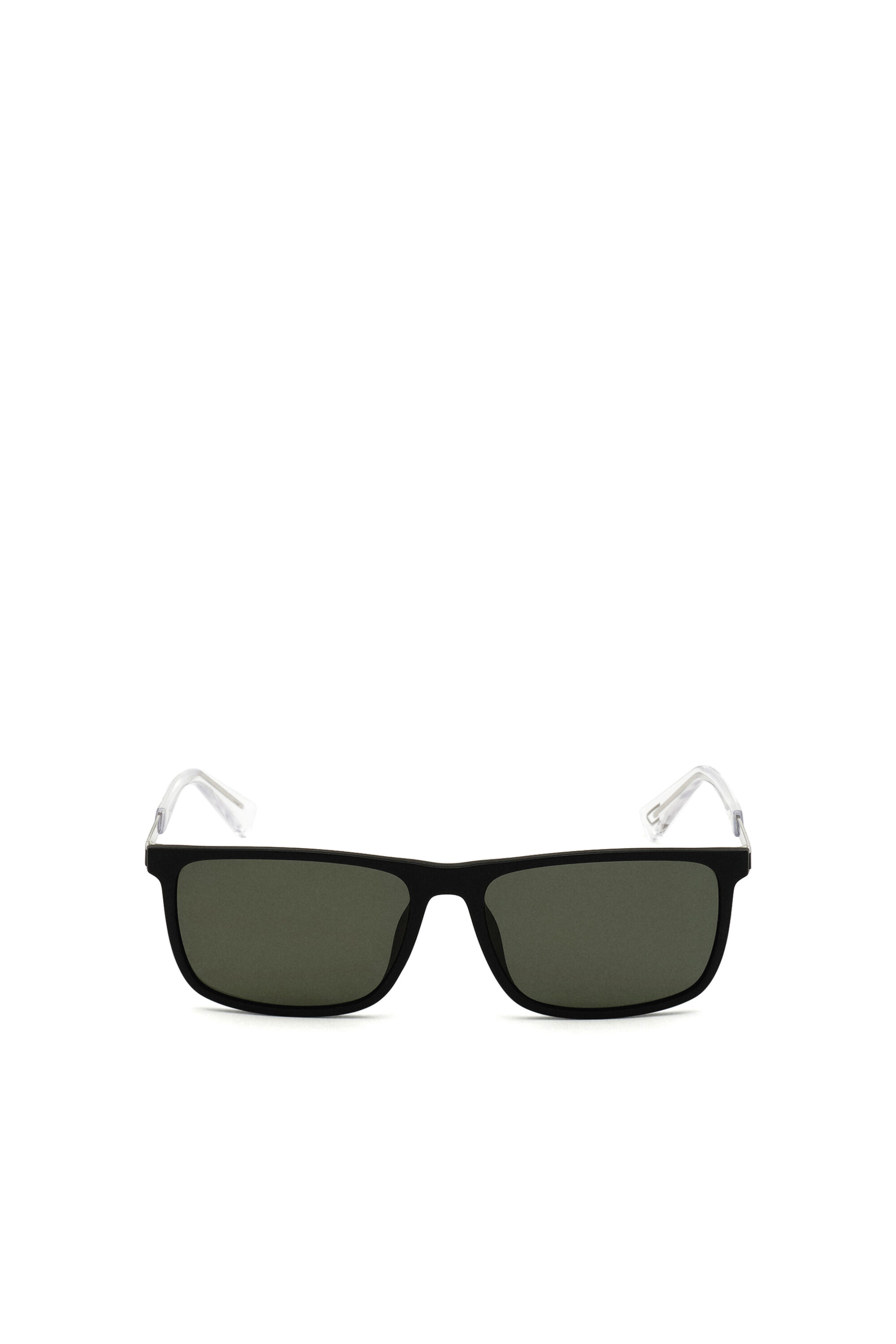 Diesel - DL0312, Man's Injected Sunglasses in Black - 1