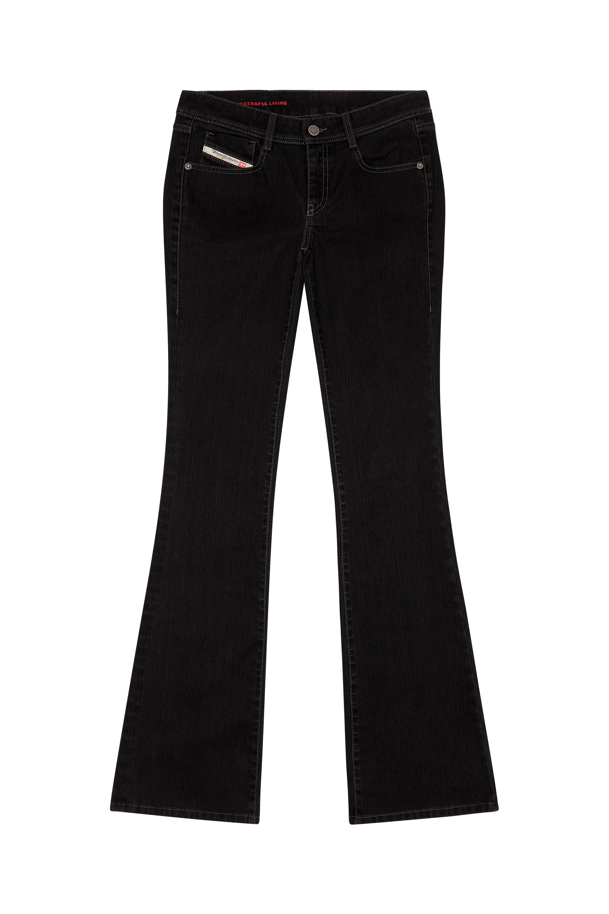 Diesel - 1969 D-EBBEY 0IHAO Bootcut and Flare Jeans, Black/Dark grey - Image 2