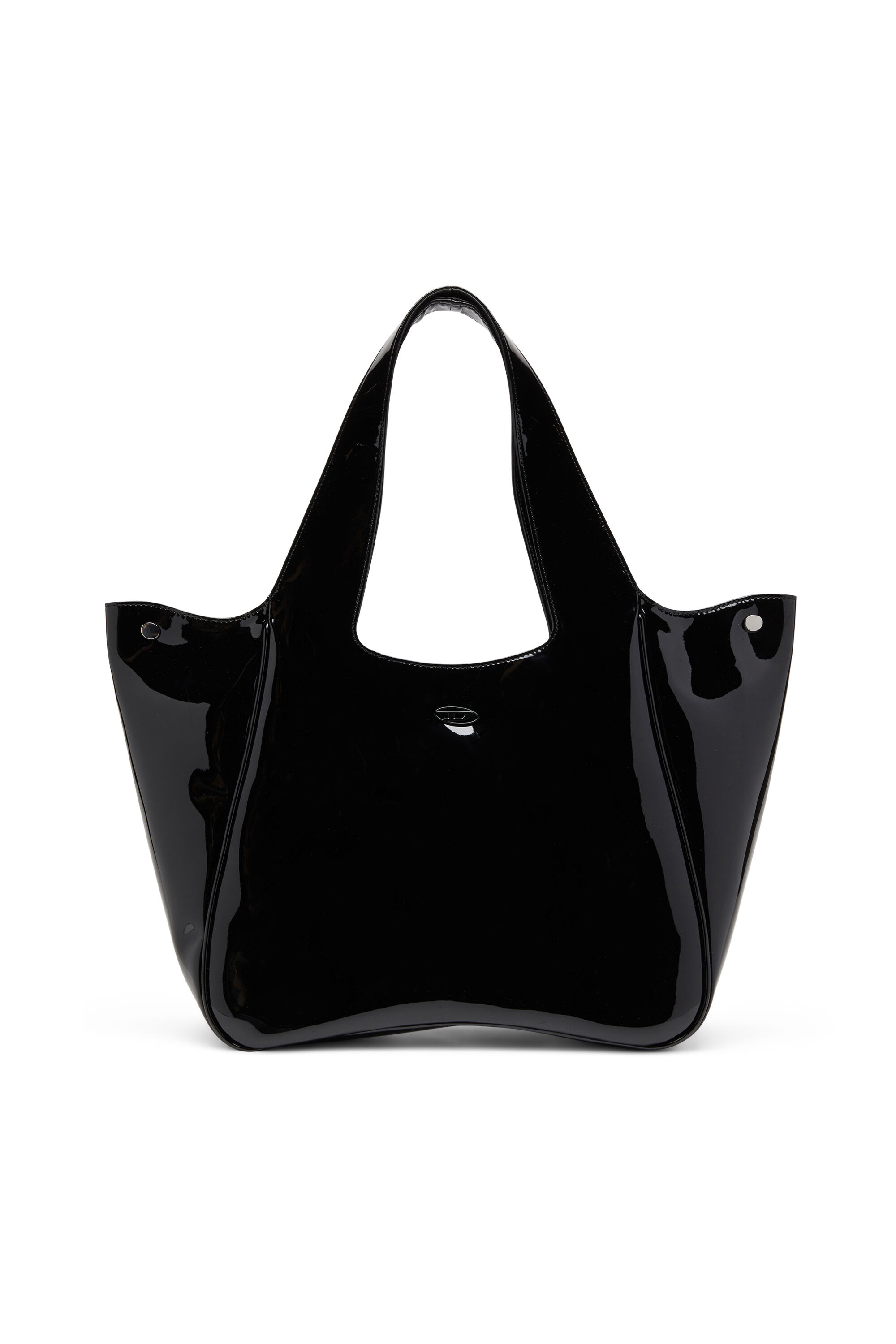 Women's Play-Glossy tote bag | Black | Diesel