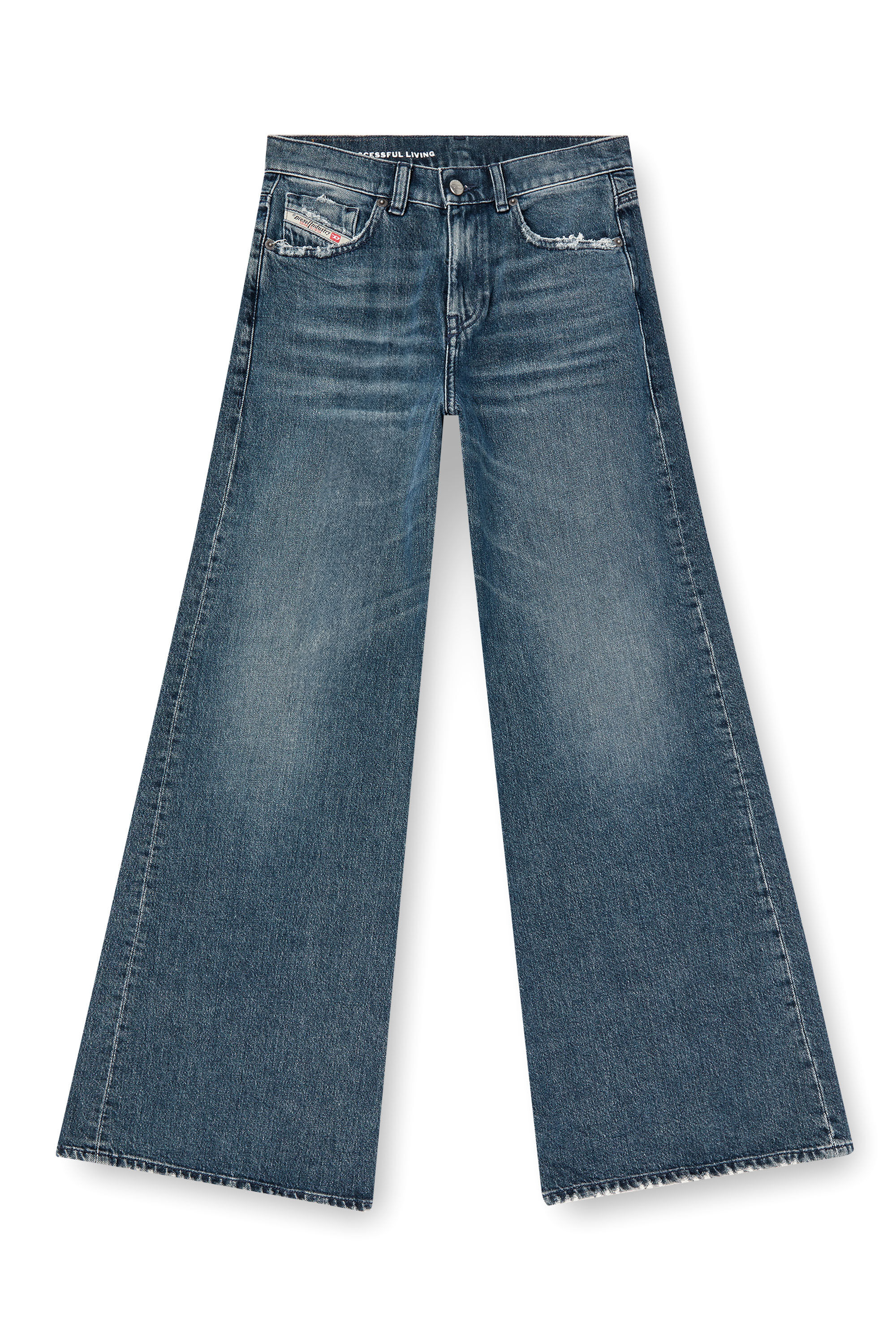 パンツ DIESEL Women Straight Pants A03624007Y701 Blue Women's Flare Jeans | Medium blue | Diesel 1978 D-Akemi