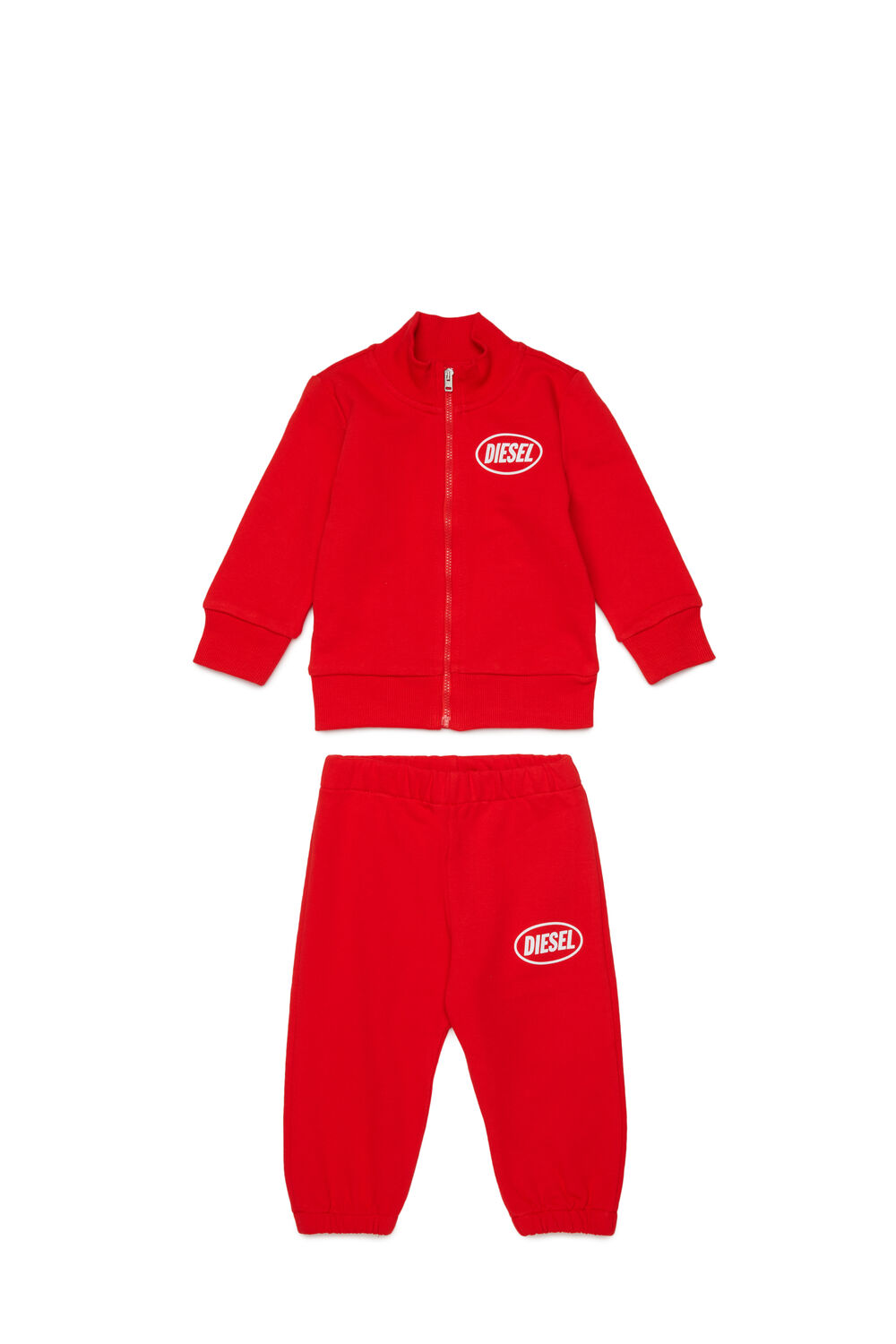 Diesel - SOLPYB-SET, Unisex's Sweat set with logo print in Red - 1