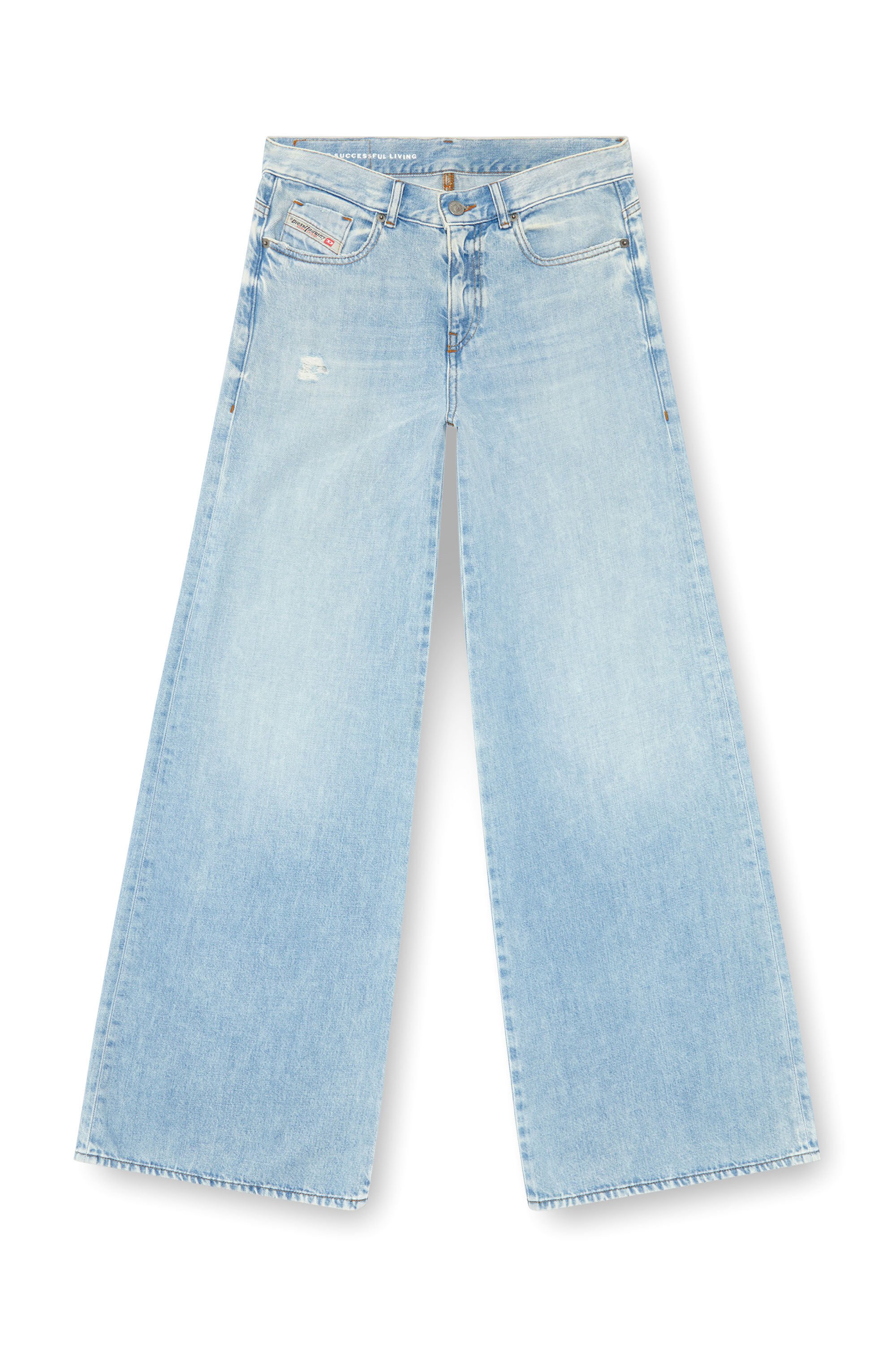 Diesel - Woman Bootcut and Flare Jeans 1978 D-Akemi 068MQ, Light Blue - Image 2