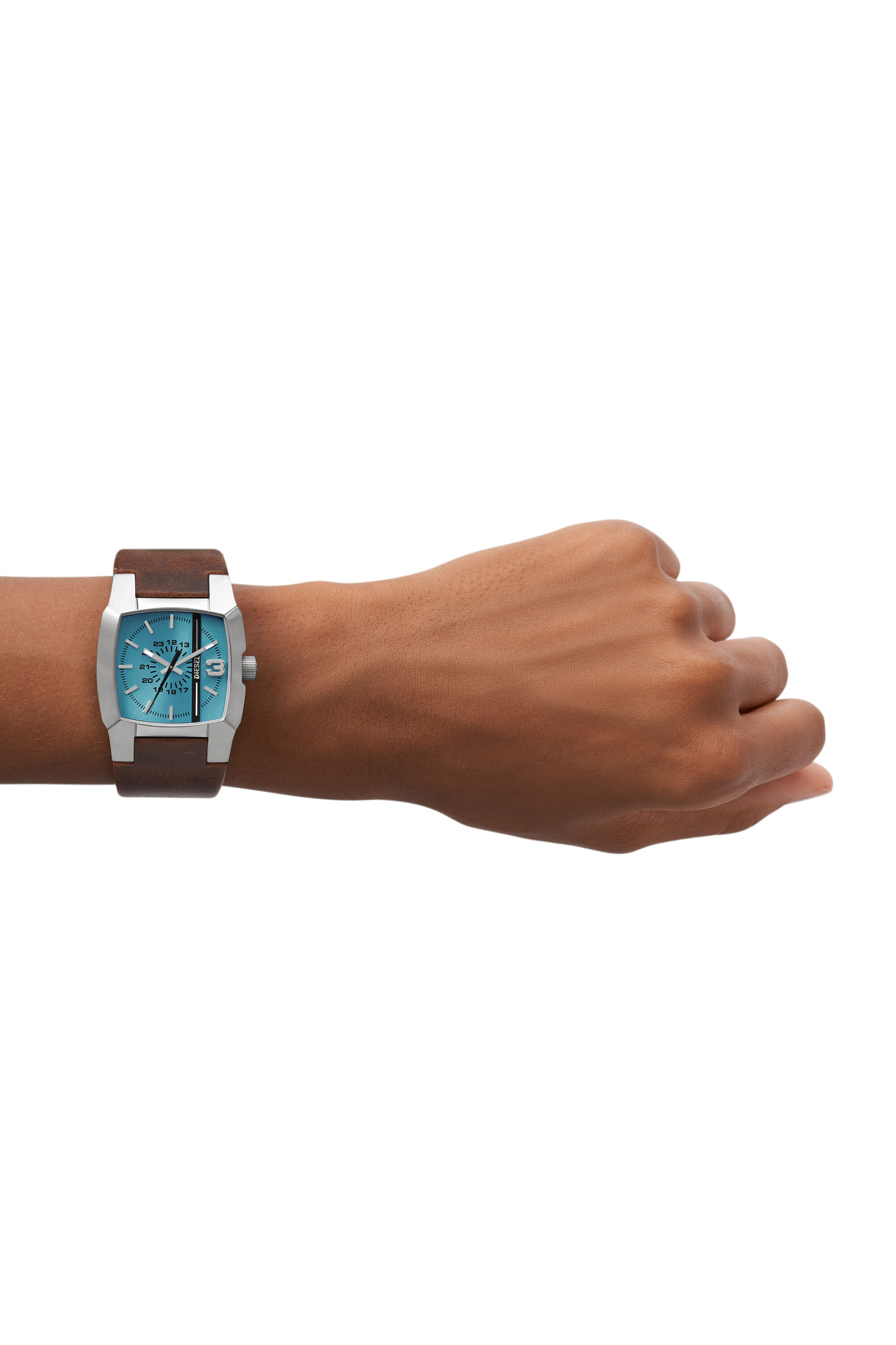 DZ1998: Cliffhanger Brown Leather Watch | Diesel