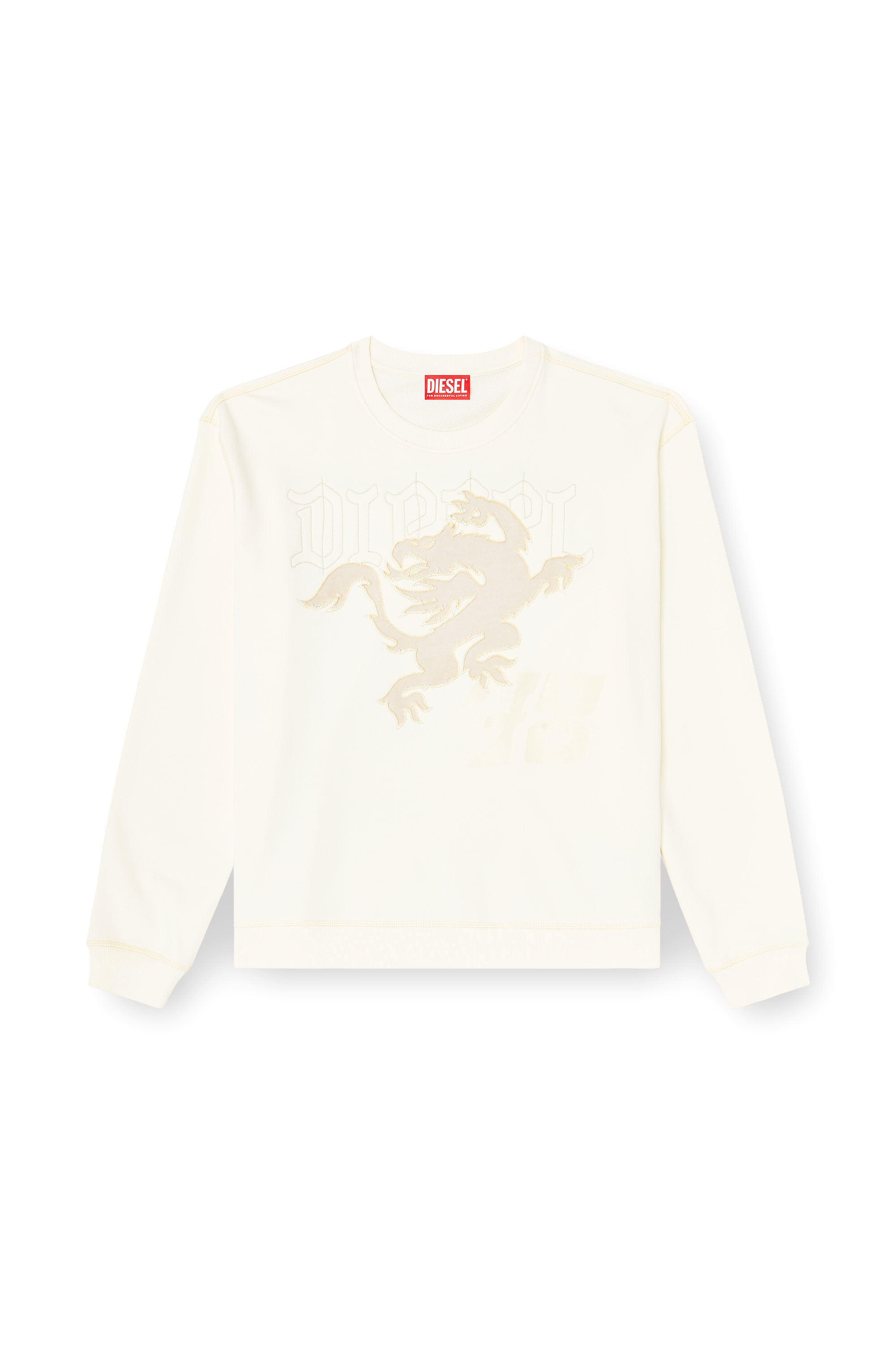 Diesel - S-NORM-AA3, Man's Sweatshirt with embroidery and print in null - 2