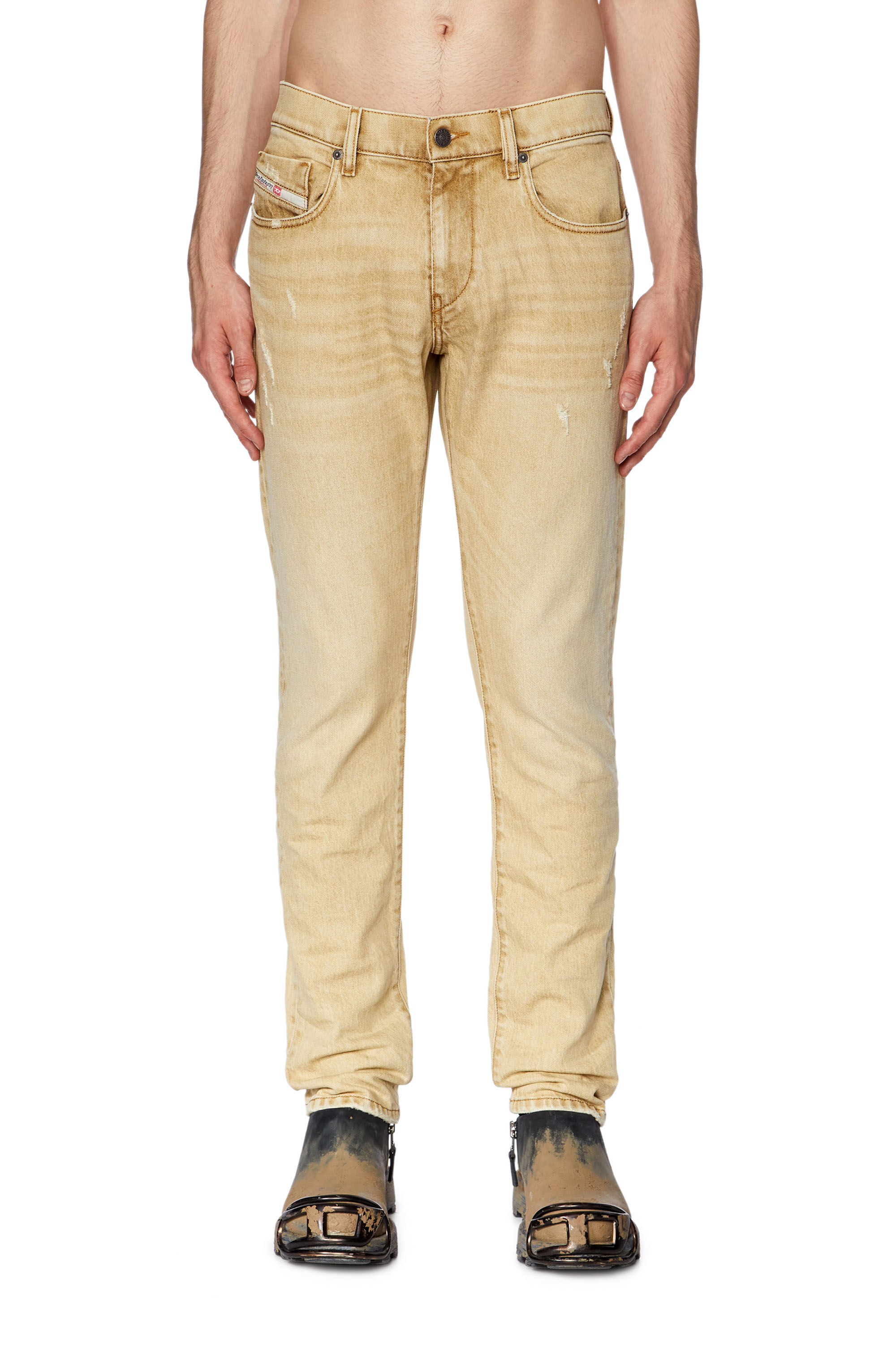 Diesel - Slim Jeans 2019 D-Strukt 09G52, Brown - Image 3