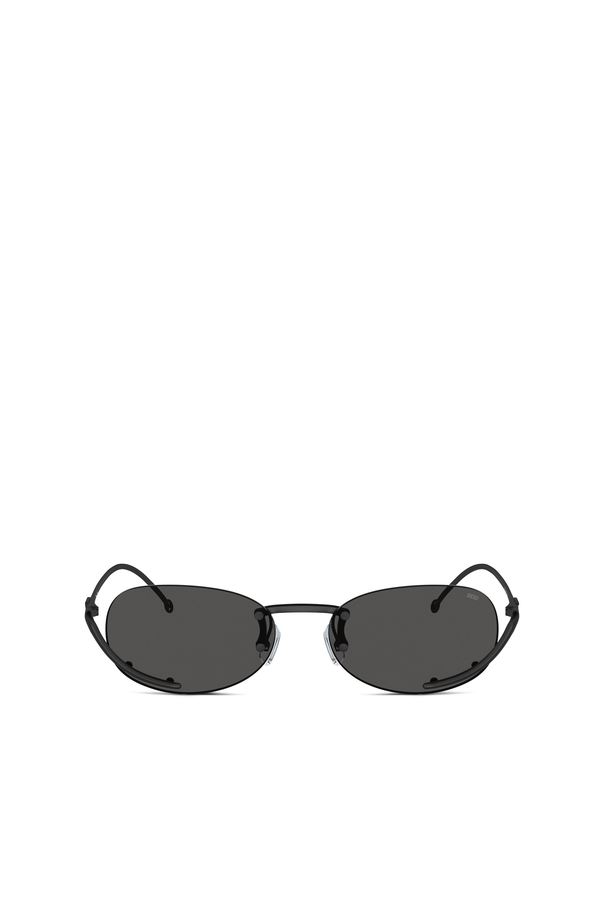 Women's Oval sunglasses | Black | Diesel