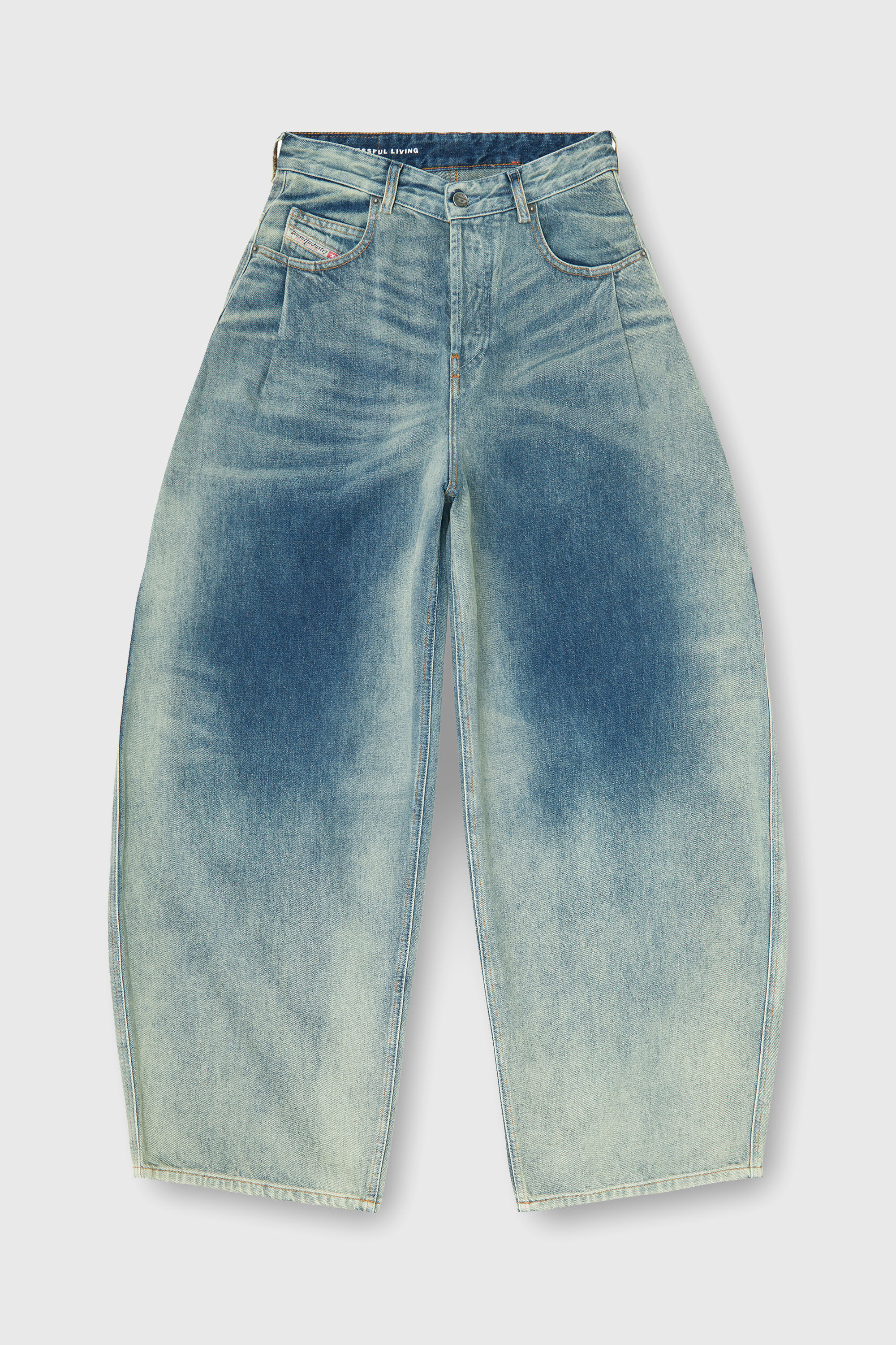 Diesel - Woman's Relaxed Jeans 1987 D-Khelz 007EF, Medium blue - 6