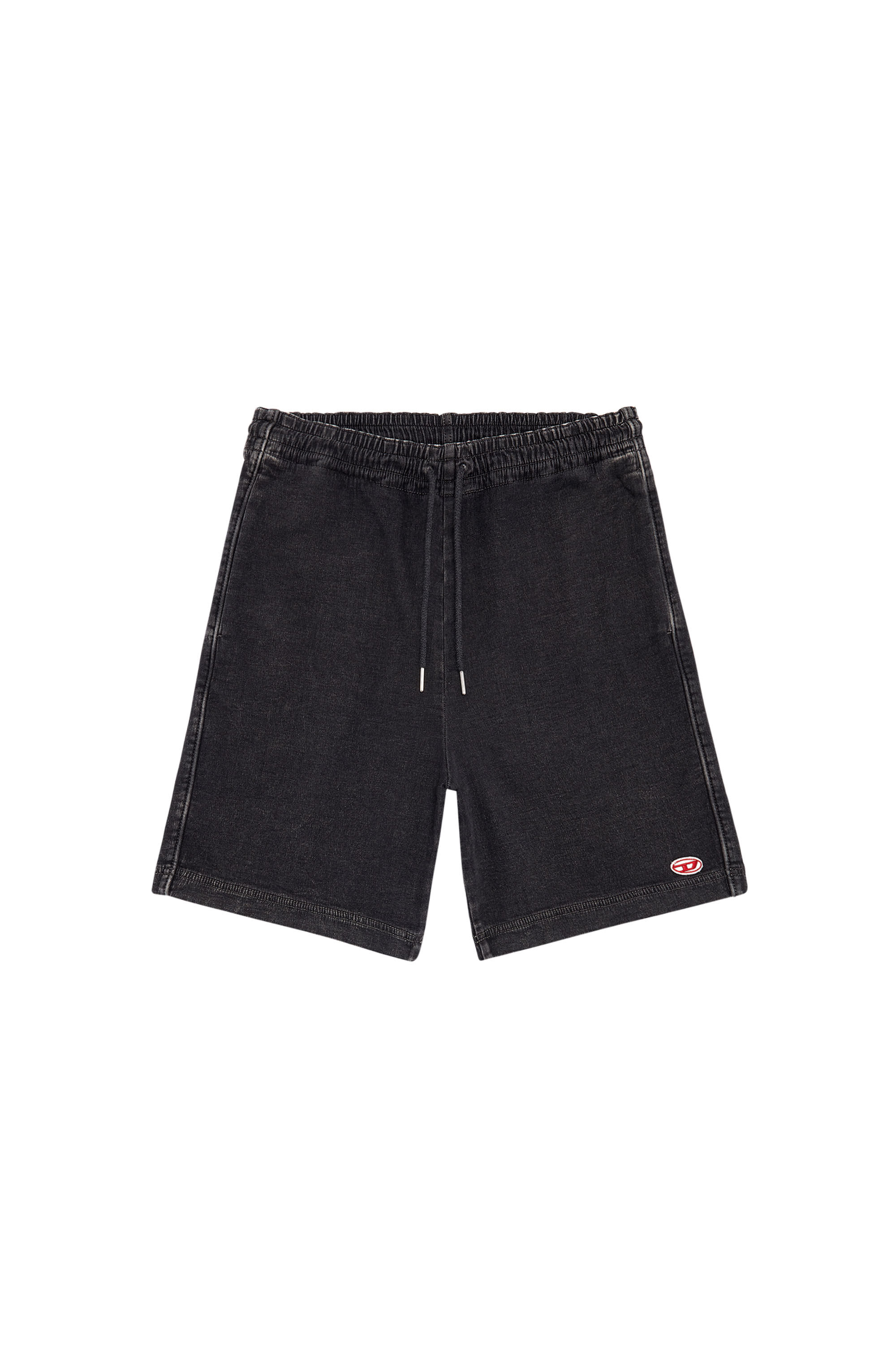 Diesel - D-BOXY TRACK DENIM SHORTS, Black/Dark grey - Image 2