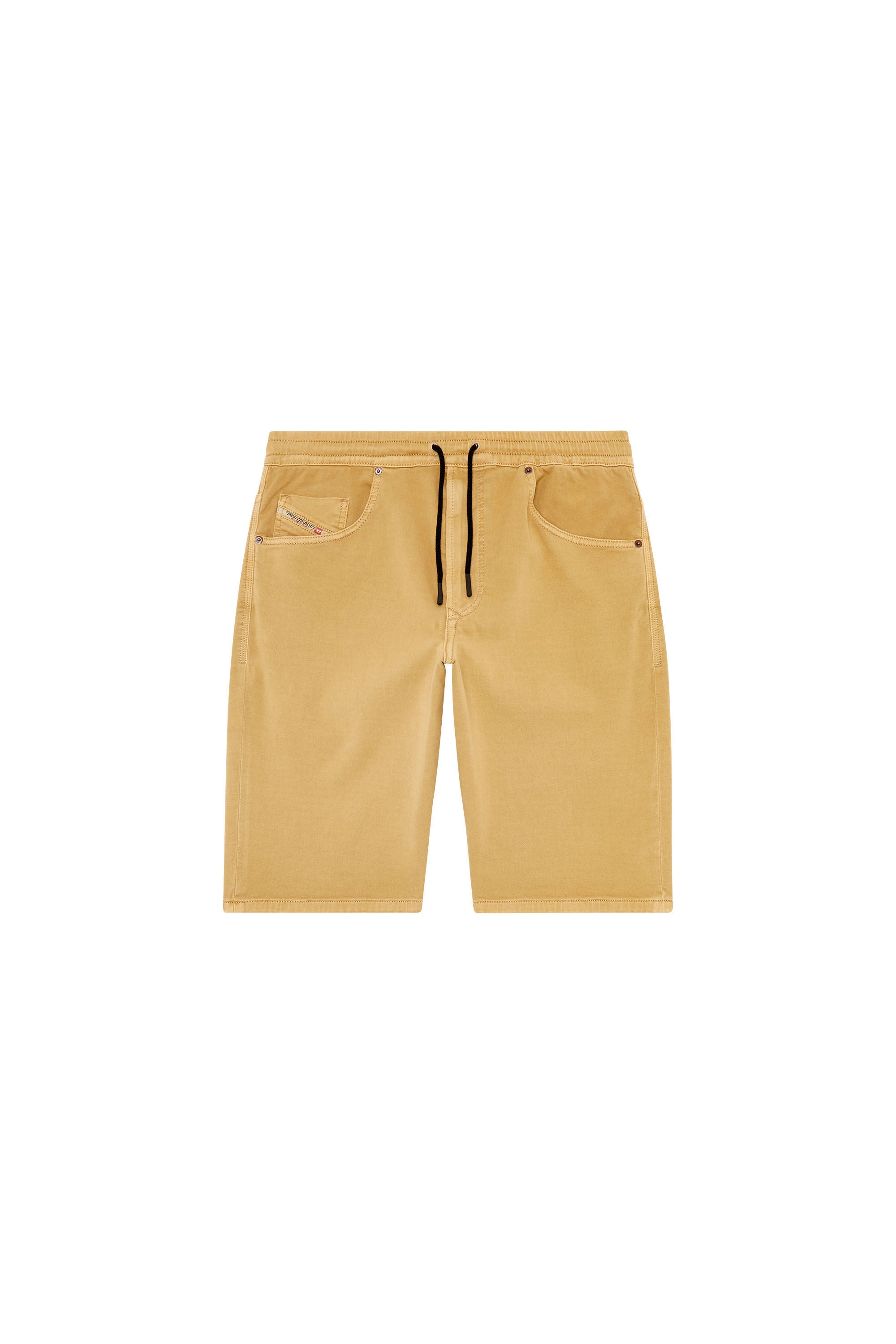 Diesel - 2033 D-KROOLEY-SHORT JOGG, Man's Chino shorts in JoggJeans in Light Brown - 2