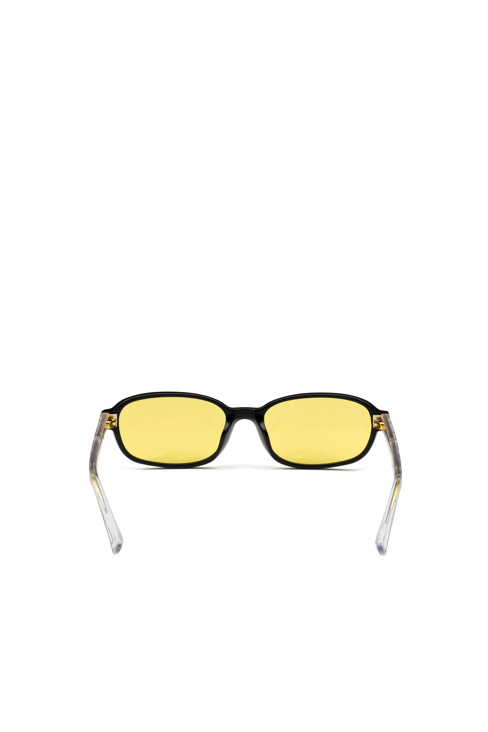 Diesel - DL0326, Unisex's Mini rectangular shape in acetate in Yellow - 3