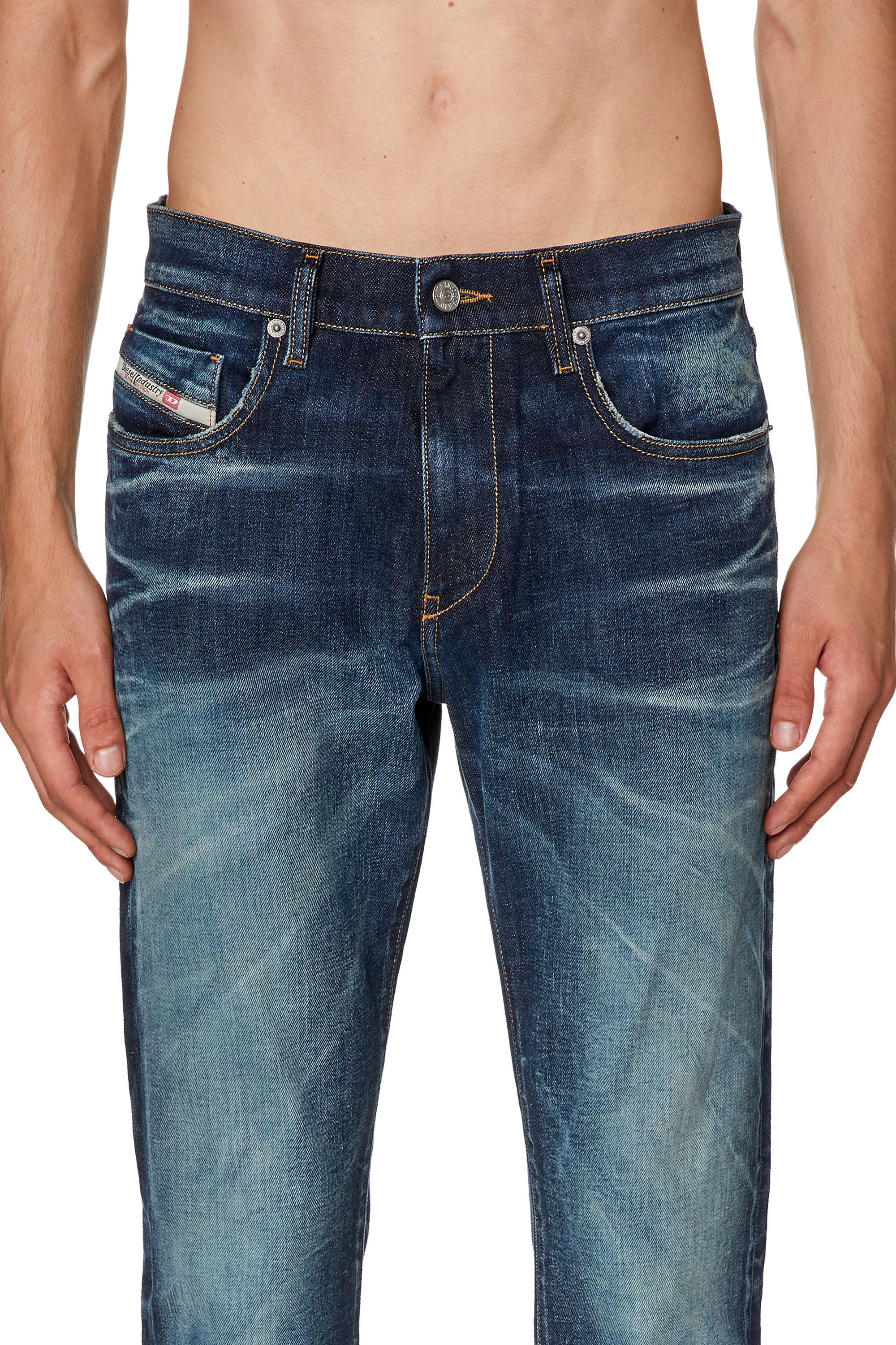 Diesel - Slim Jeans 2019 D-Strukt 09G29, Dark Blue - Image 5