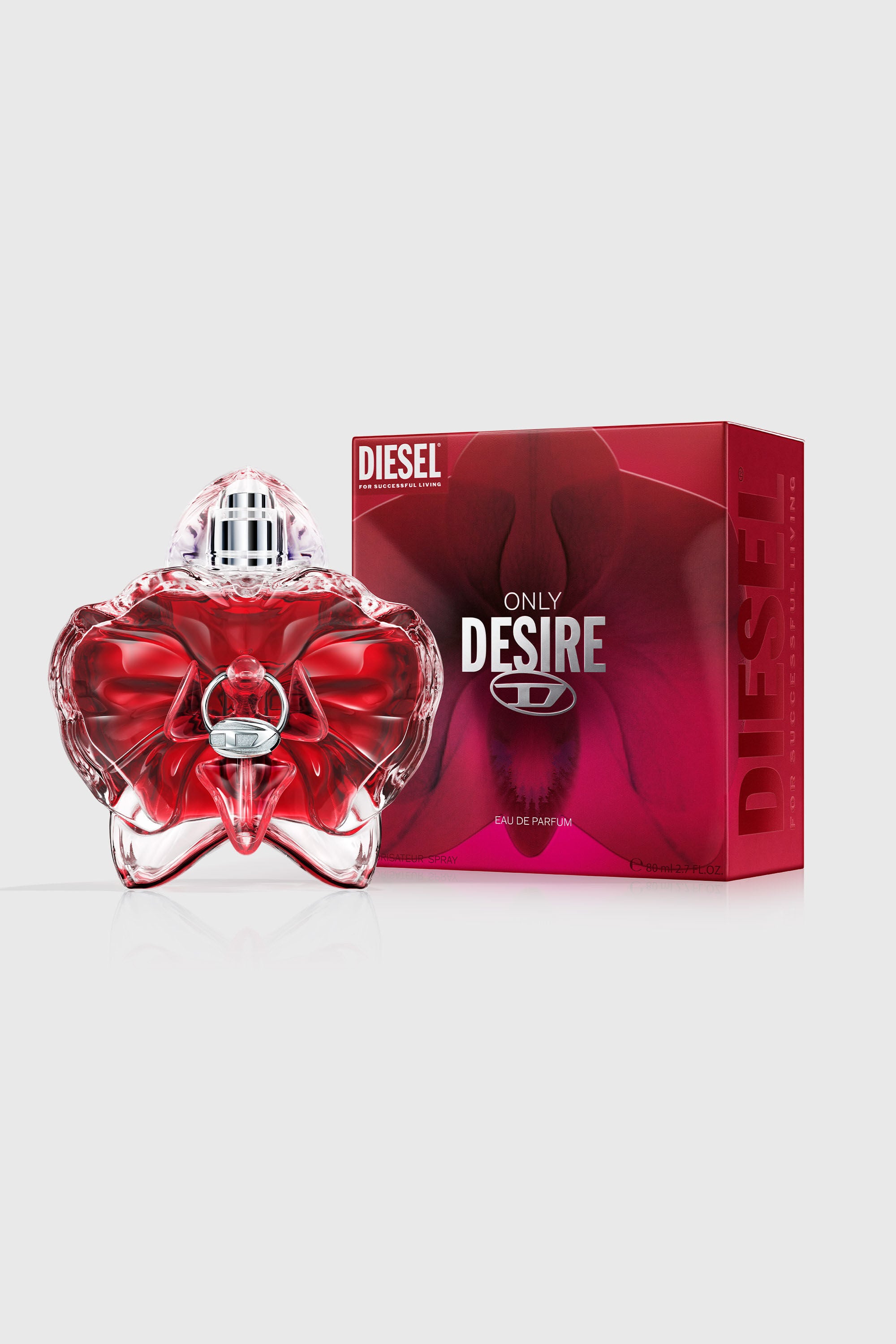 Diesel - DIESEL ONLY DESIRE EDP 80ML LF794400, Woman's Only Desire 80ml, Eau De Parfum in Red - 2
