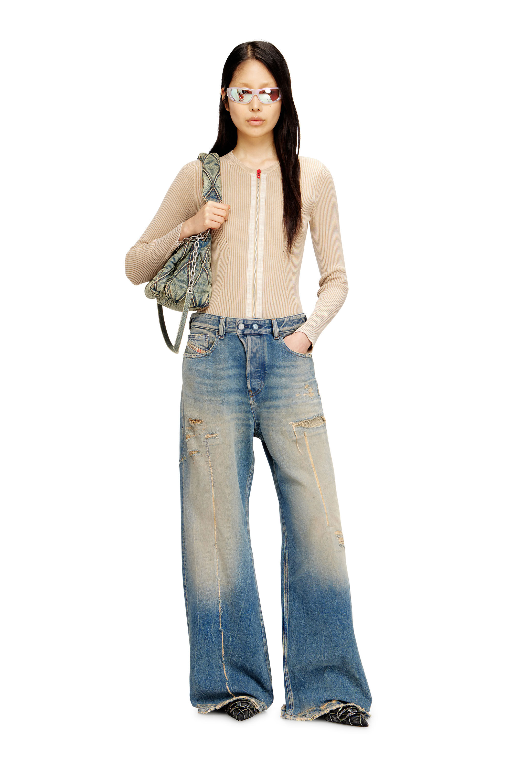 DIESEL 1996 D-SIRE デニムパンツ W25 09N29 Women's Relaxed Jeans | Low Waist 1996 D-Sire | Medium blue