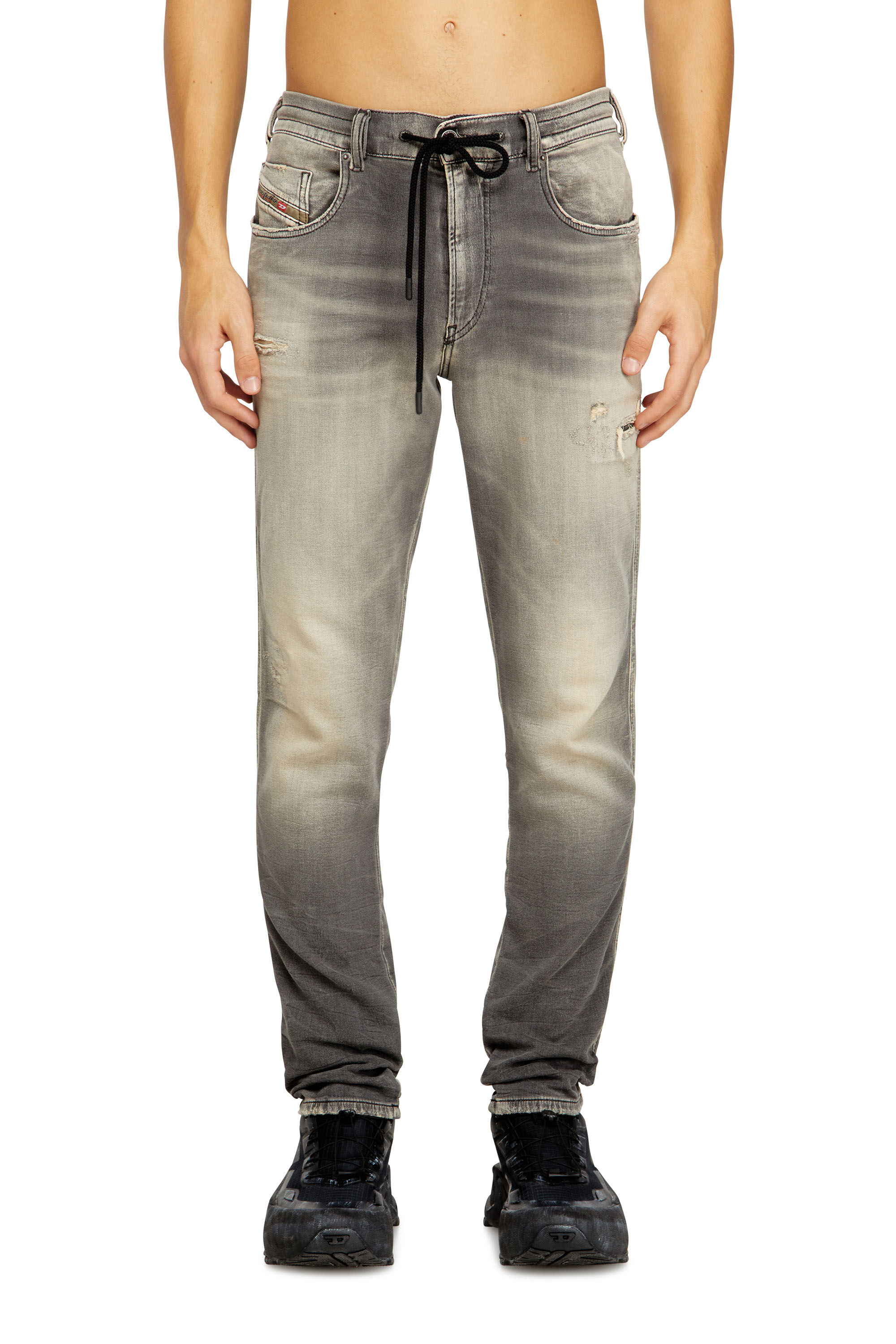 Diesel - Man's Slim 2062 D-Strukt Joggjeans® 068UH, Light Grey - 3