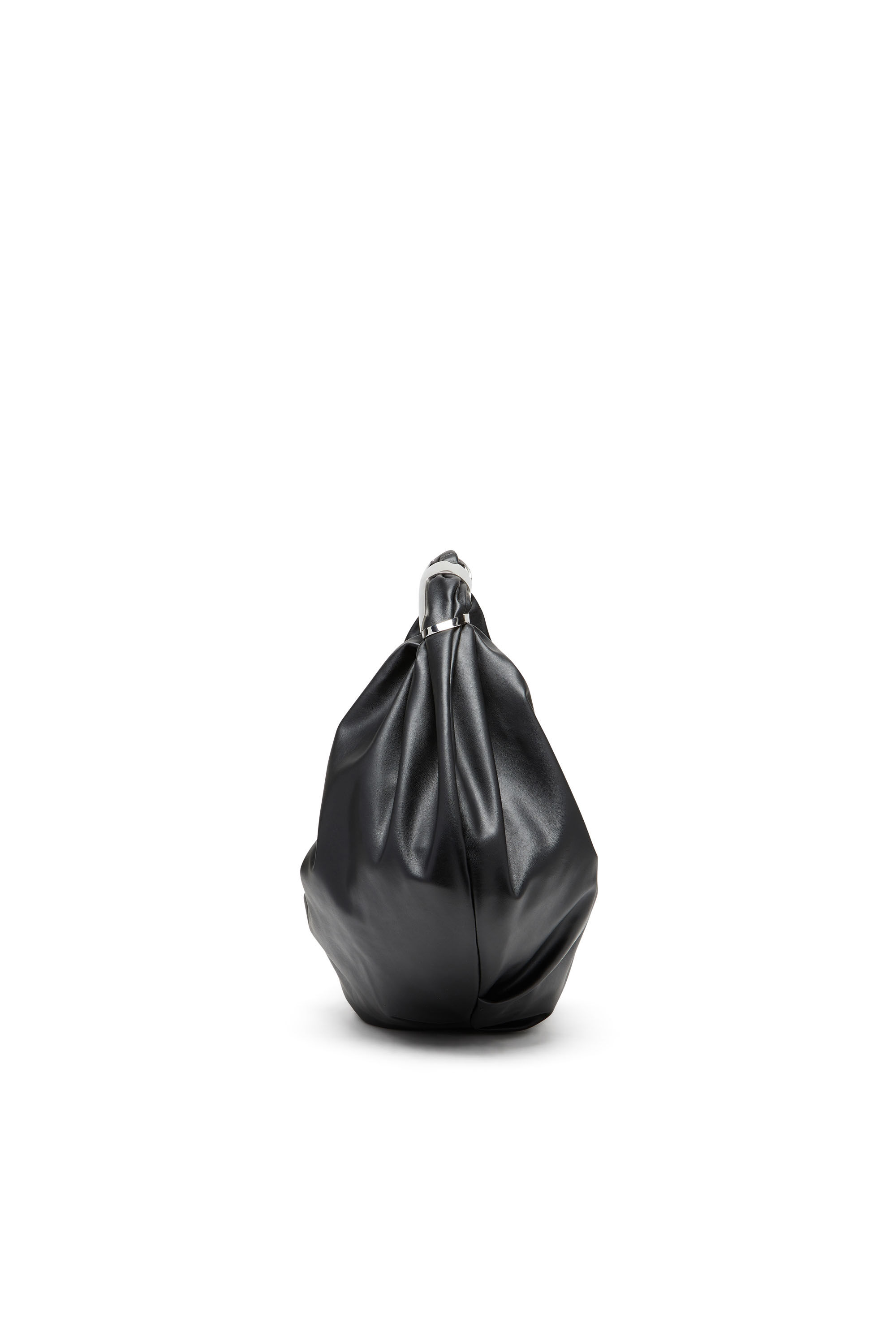 Women's Grab-D Hobo M Shoulder slouchy Bag in PU | Black