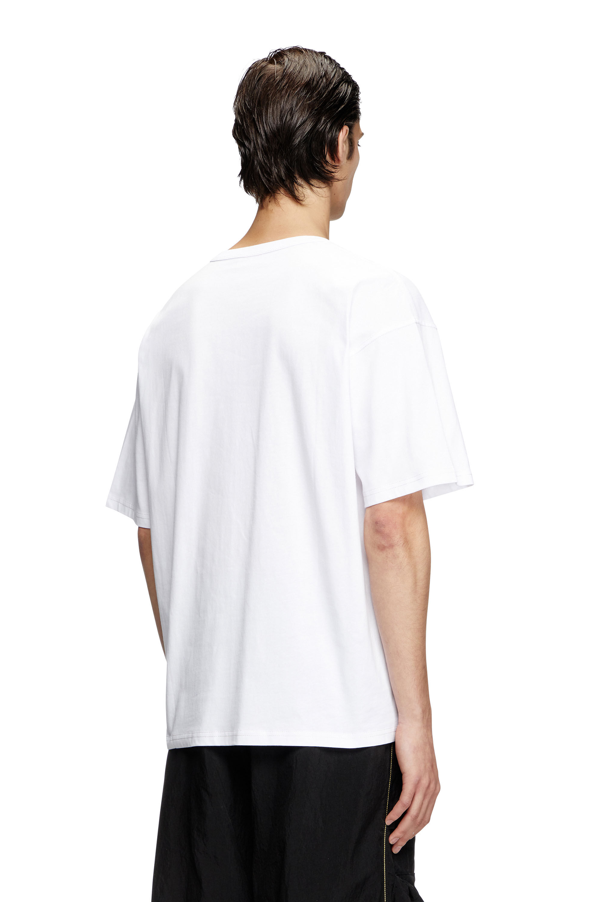Tシャツ・カットソー DIESEL TOP (A164000QIAM 100) Men's T-shirt with small logo | White | Diesel