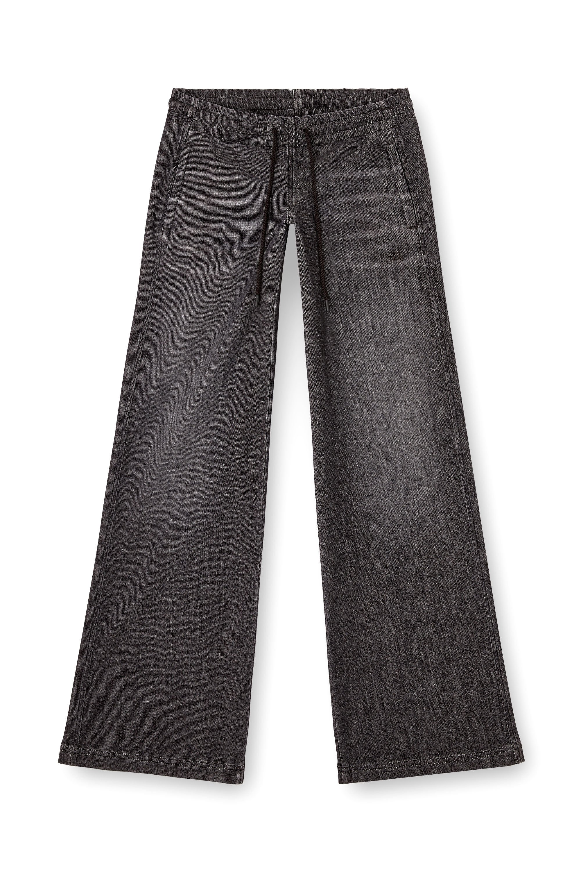 Diesel - Woman's Relaxed 2078 D-Ainty Joggjeans® 09M66, Black/Dark grey - 2