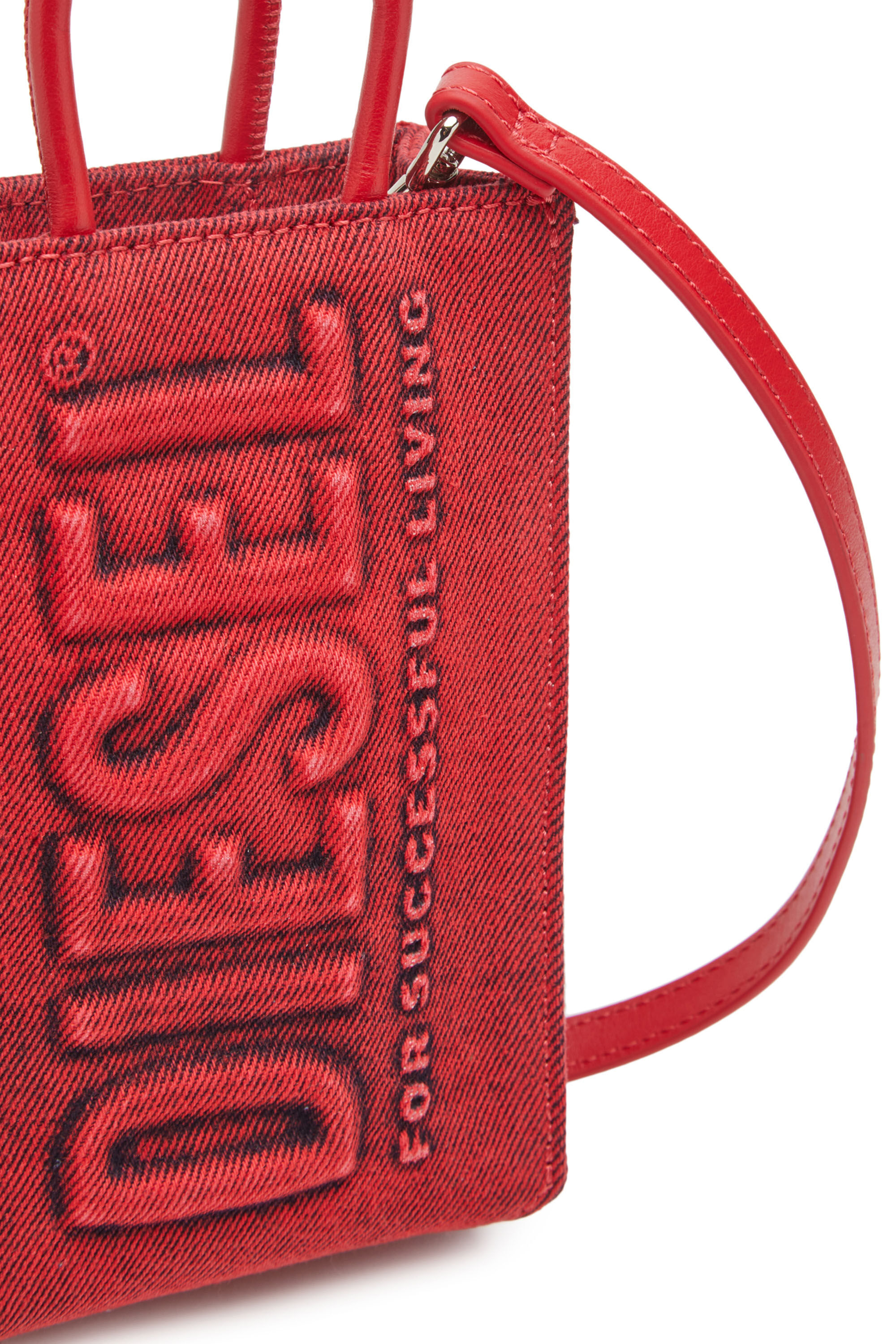 Diesel - DSL SHOPPER 3D MINI X, Red - Image 4